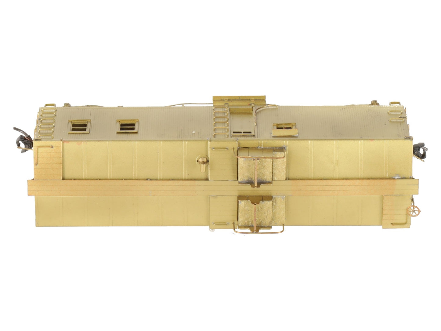 Key Imports HO BRASS Santa Fe Caboose w/ Open Air Seats - Unpainted EX/Box