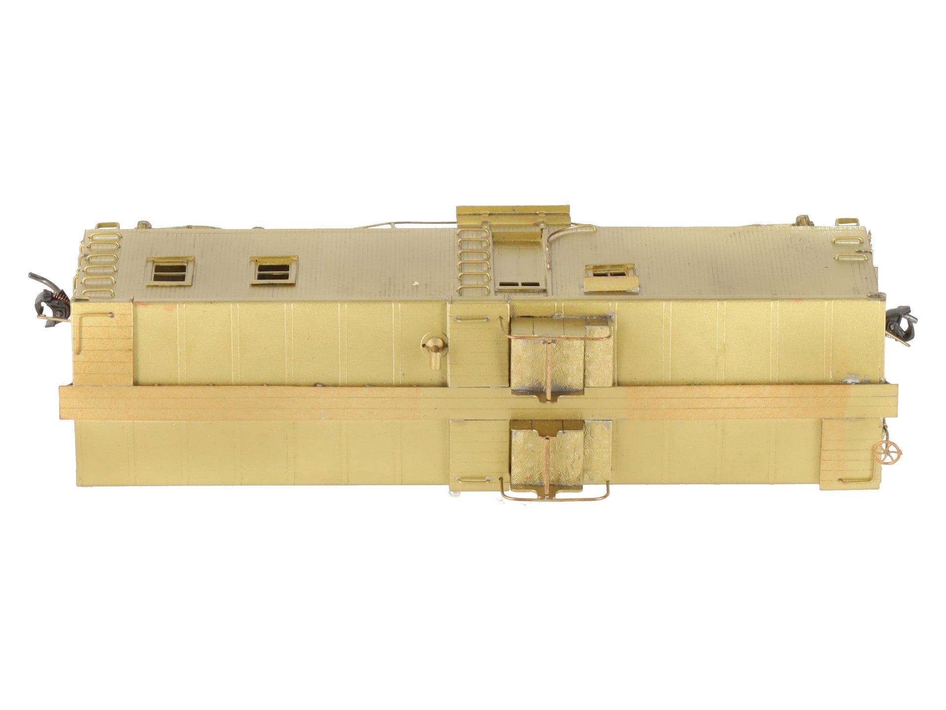 Key Imports HO BRASS Santa Fe Caboose w/ Open Air Seats - Unpainted EX/Box