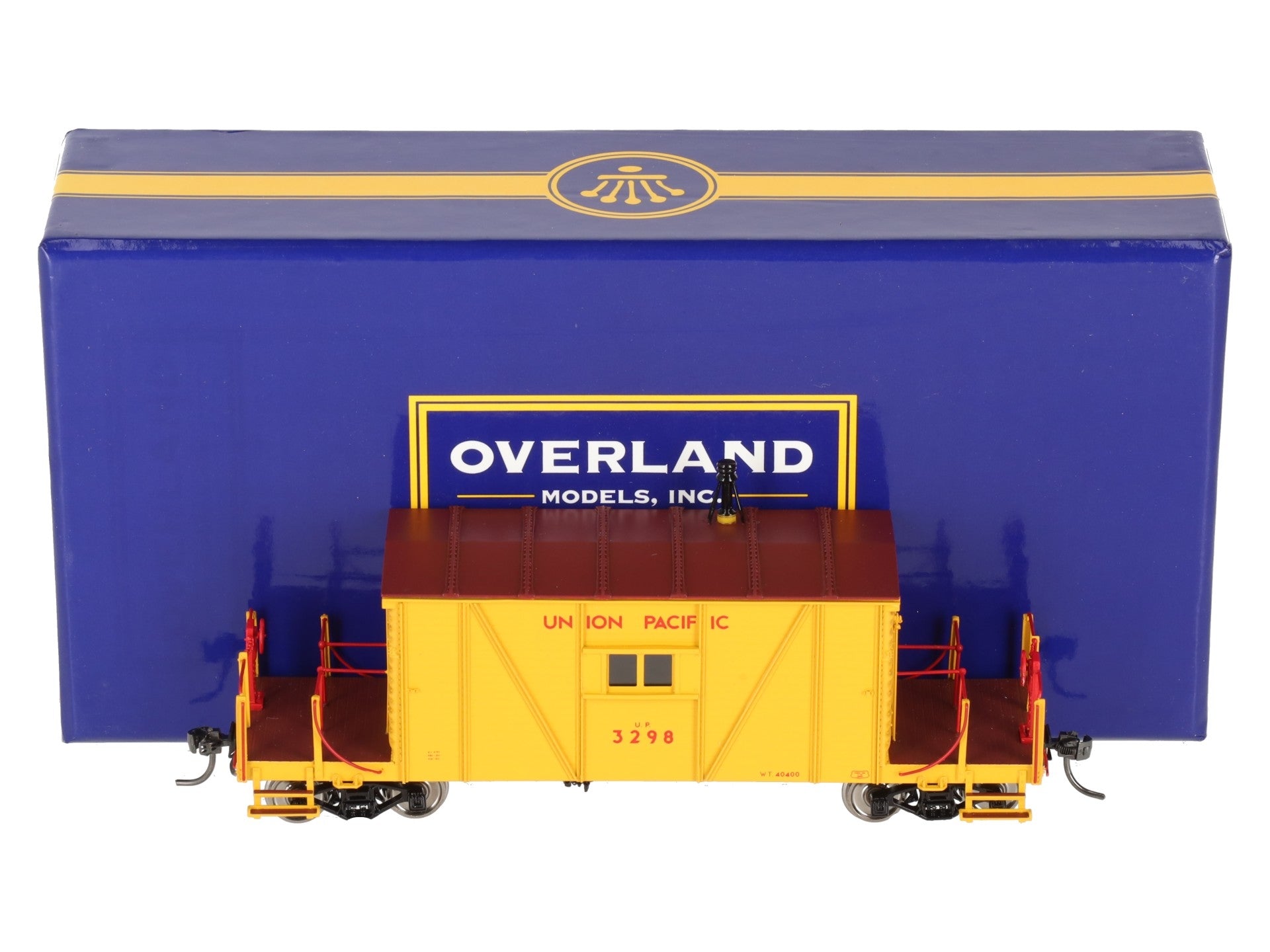 Overland AB-1500-7 HO Scale Union Pacific Wood Transfer Caboose #3298 - F/P NIB