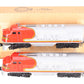 Lionel 2383 Vintage O Santa Fe F-3 AA Diesel Locomotives VG/Box
