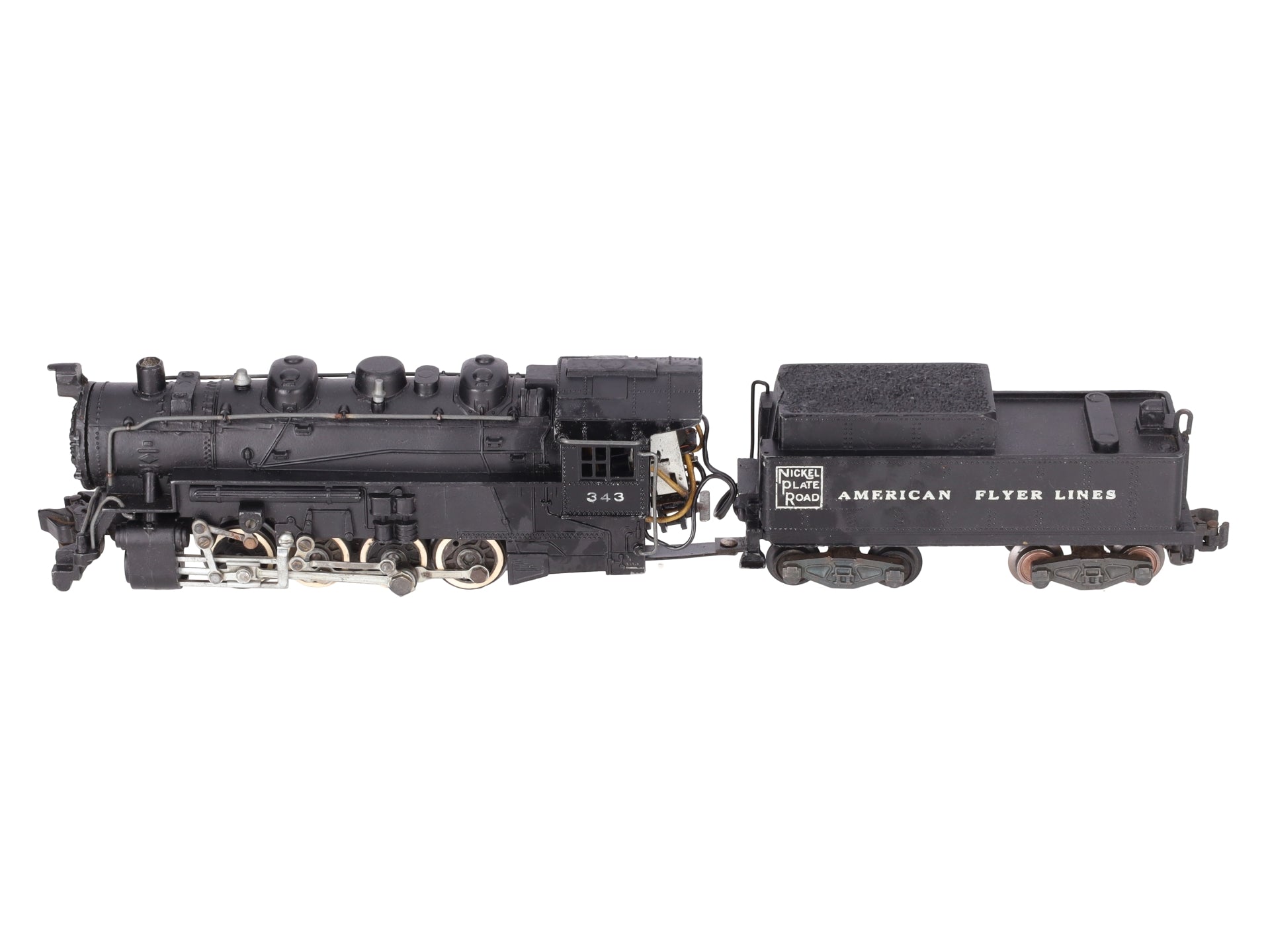 American Flyer 343 Vintage S Gauge Nickel Plate Road 0-8-0 Steam Switcher VG