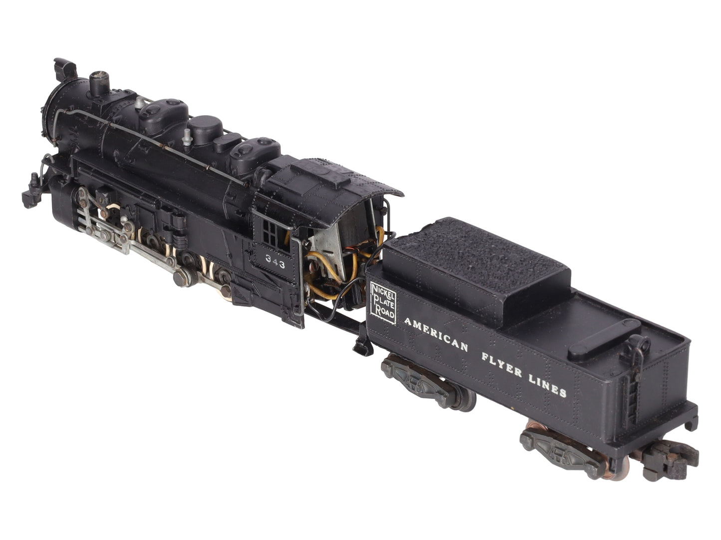 American Flyer 343 Vintage S Gauge Nickel Plate Road 0-8-0 Steam Switcher VG
