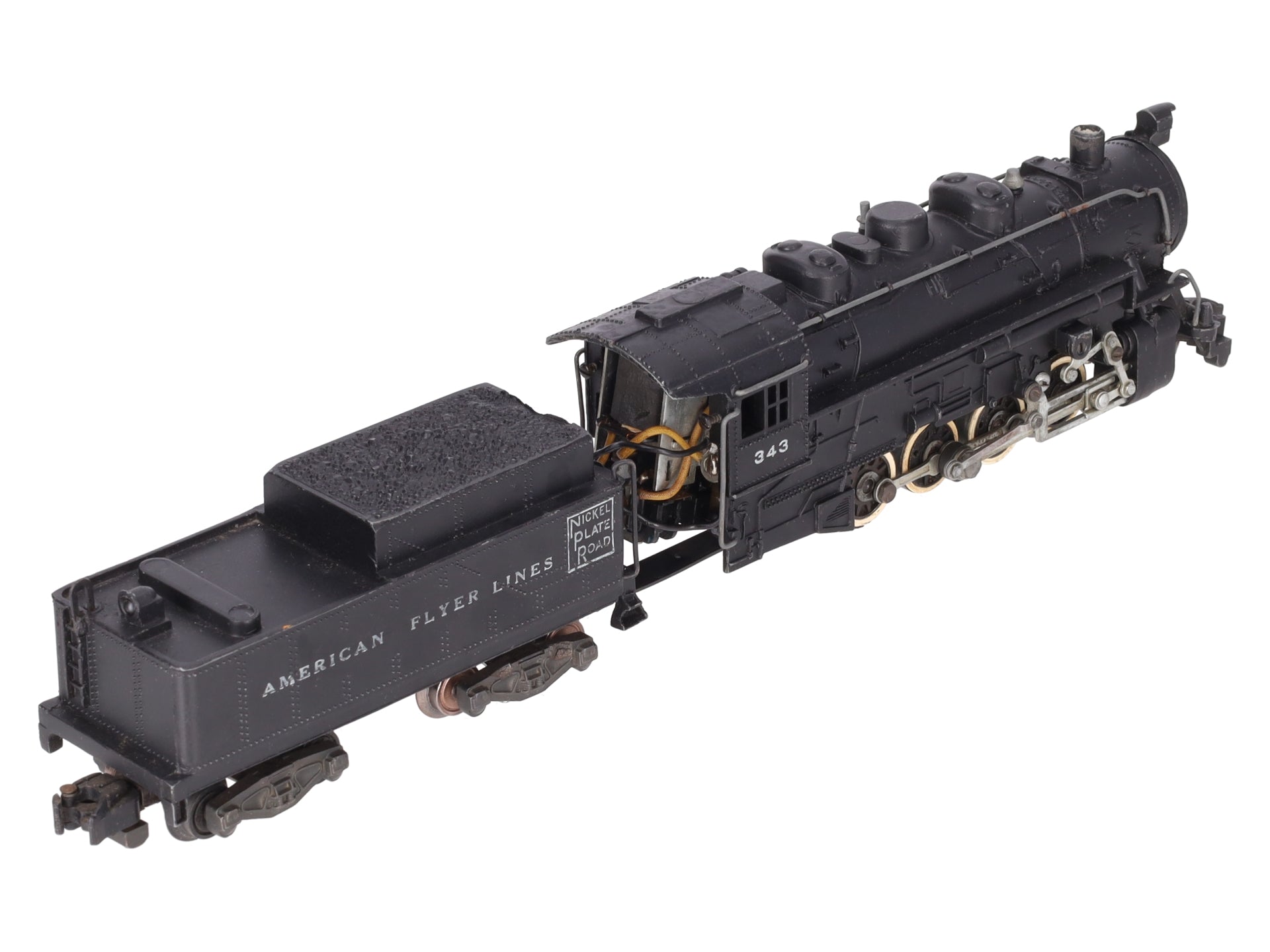 American Flyer 343 Vintage S Gauge Nickel Plate Road 0-8-0 Steam Switcher VG
