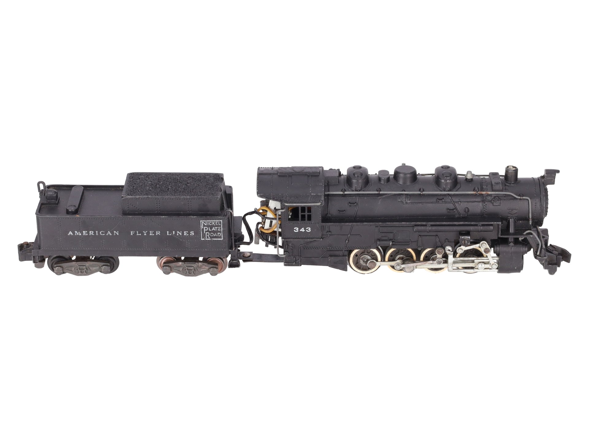 American Flyer 343 Vintage S Gauge Nickel Plate Road 0-8-0 Steam Switcher VG