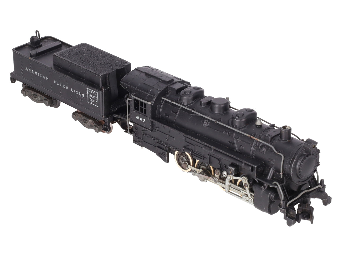 American Flyer 343 Vintage S Gauge Nickel Plate Road 0-8-0 Steam Switcher VG