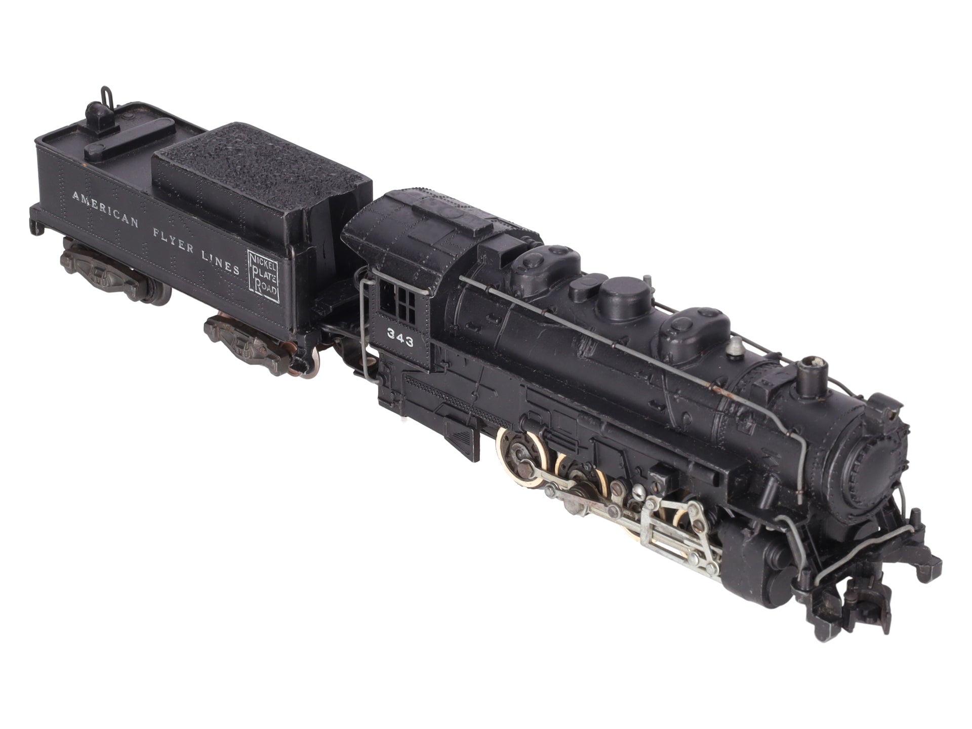 American Flyer 343 Vintage S Gauge Nickel Plate Road 0-8-0 Steam Switcher VG