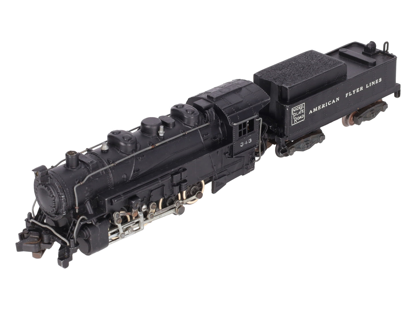 American Flyer 343 Vintage S Gauge Nickel Plate Road 0-8-0 Steam Switcher VG