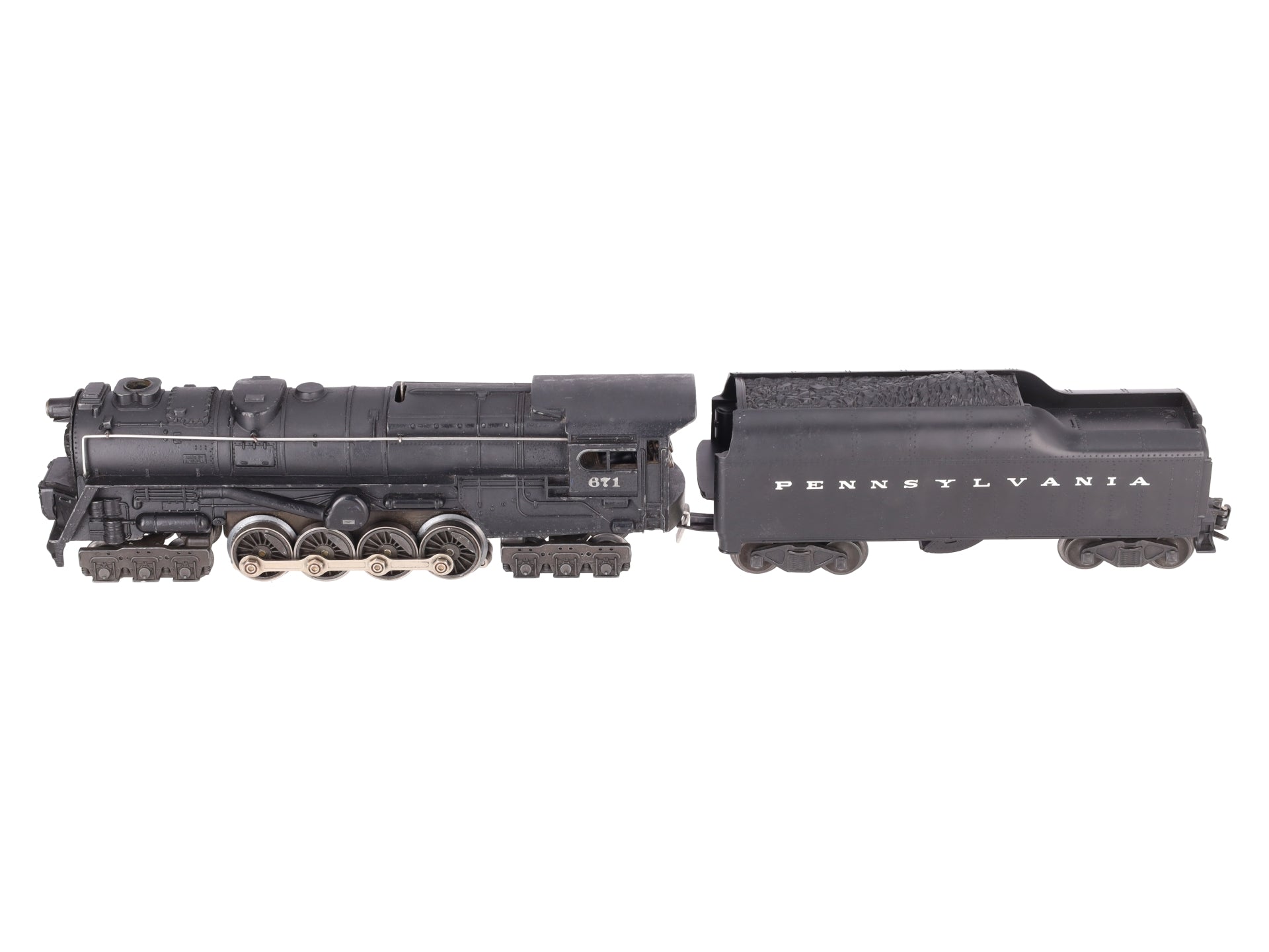 Lionel 671 Vintage O 6-8-6 Die-Cast Steam Turbine Locomotive with 2671W Tender VG