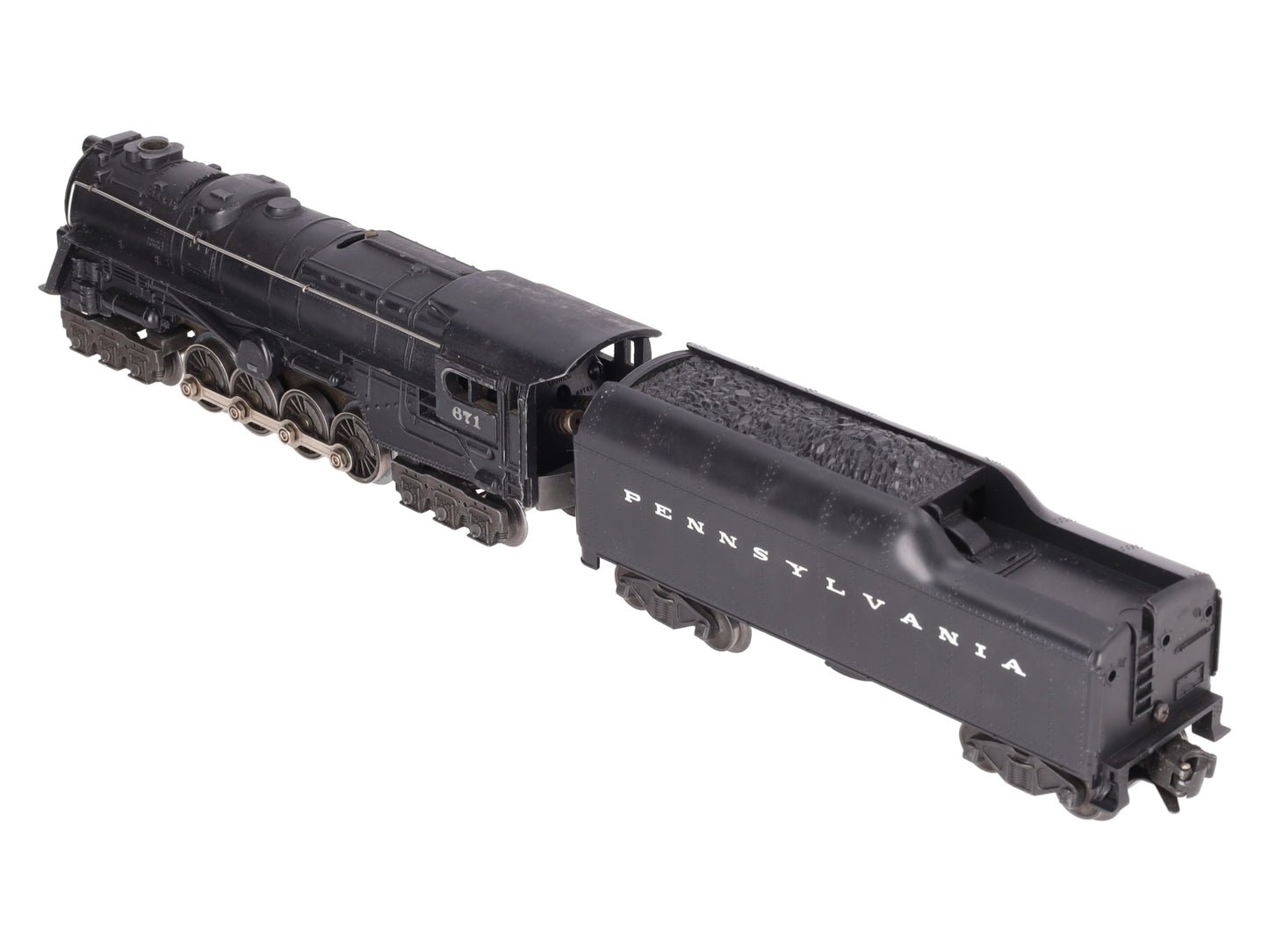 Lionel 671 Vintage O 6-8-6 Die-Cast Steam Turbine Locomotive with 2671W Tender VG
