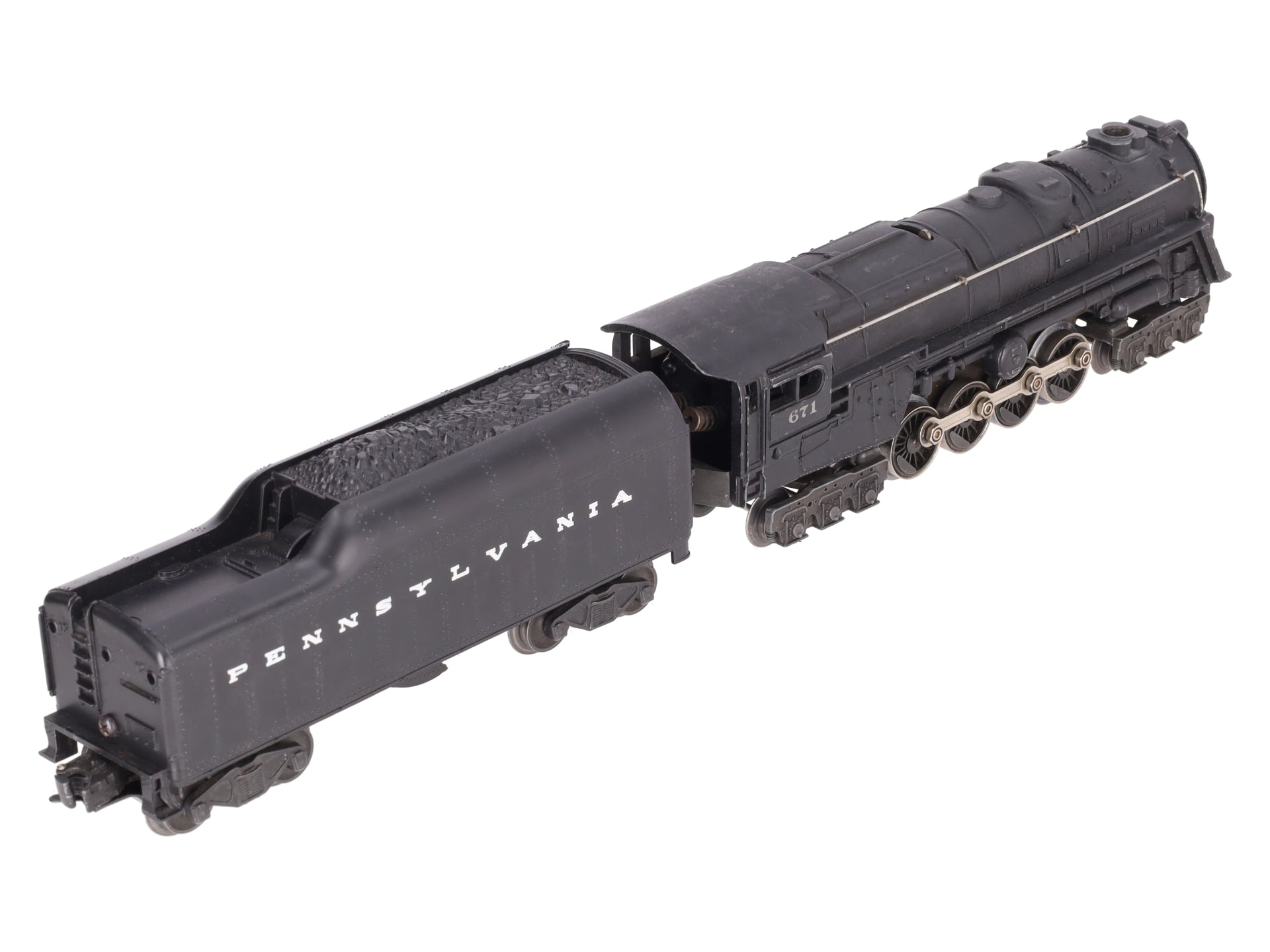 Lionel 671 Vintage O 6-8-6 Die-Cast Steam Turbine Locomotive with 2671W Tender VG