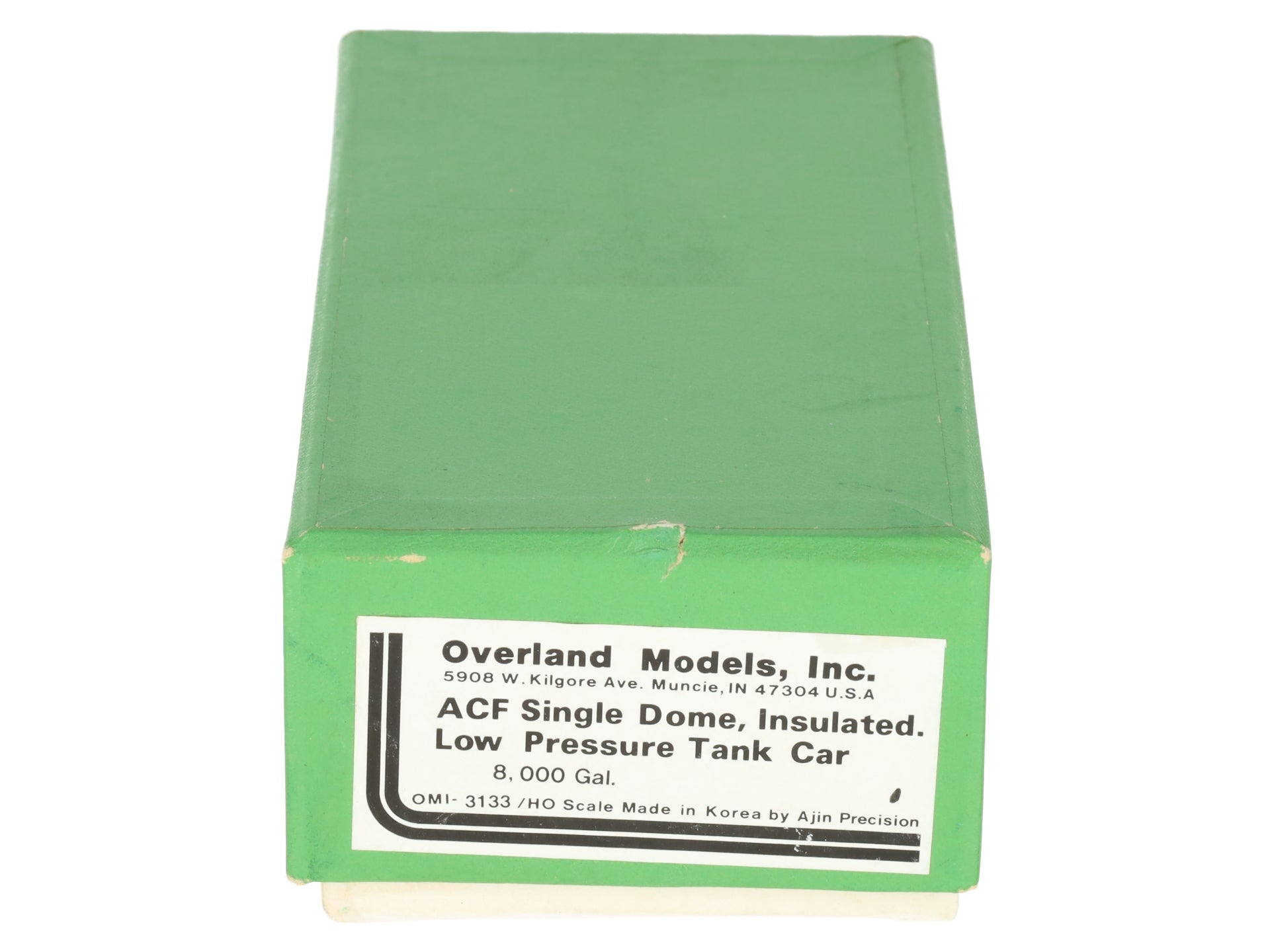 Overland 3133 HO Brass ACF 8,000 Gal. Single Dome, Insulated Low Pressure Tank  EX/Box