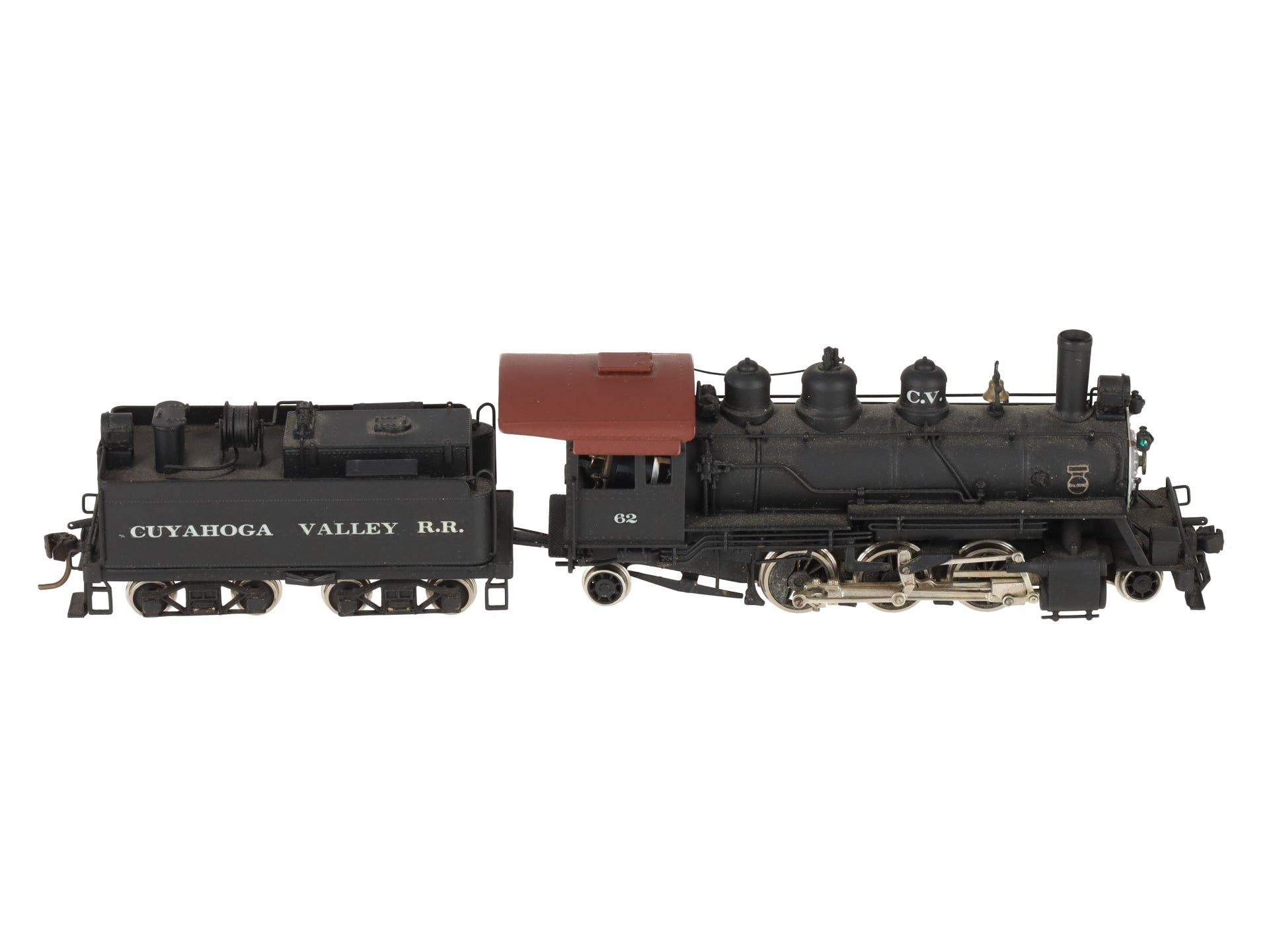 United Scale Models 105 HO Brass 2-6-2 Cuyahoga Valley RR Steam Loco -Painted/Box