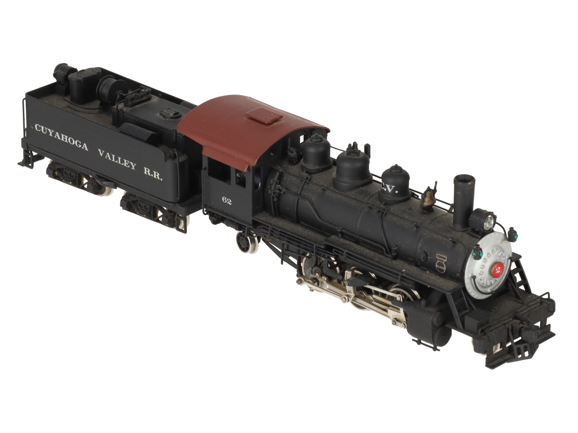 United Scale Models 105 HO Brass 2-6-2 Cuyahoga Valley RR Steam Loco -Painted/Box