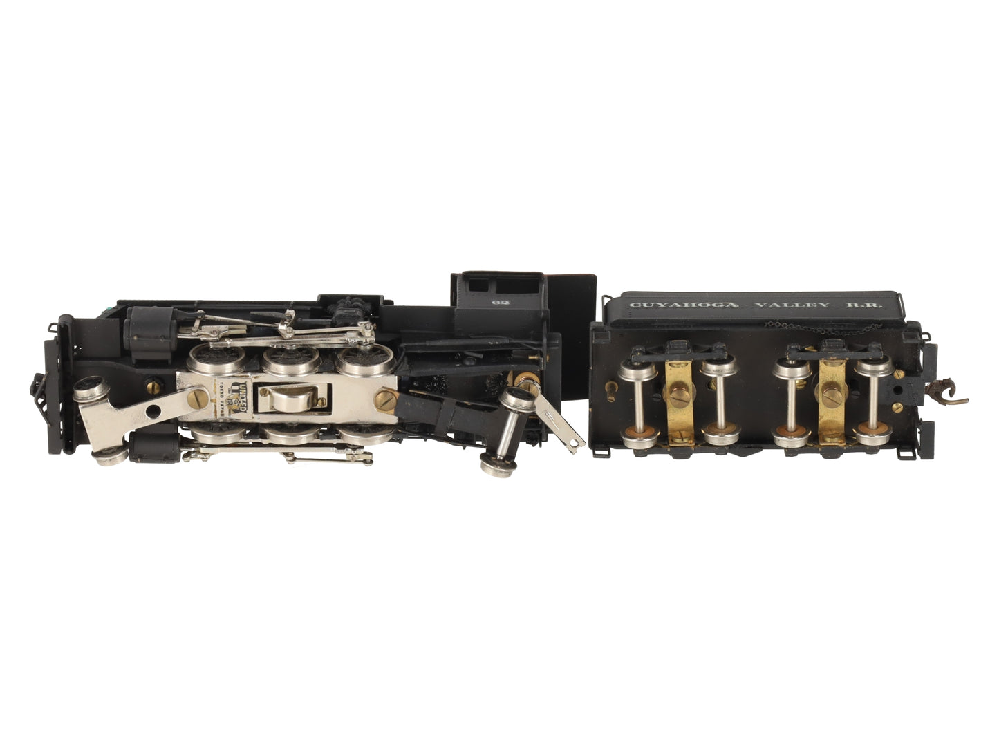 United Scale Models 105 HO Brass 2-6-2 Cuyahoga Valley RR Steam Loco -Painted/Box