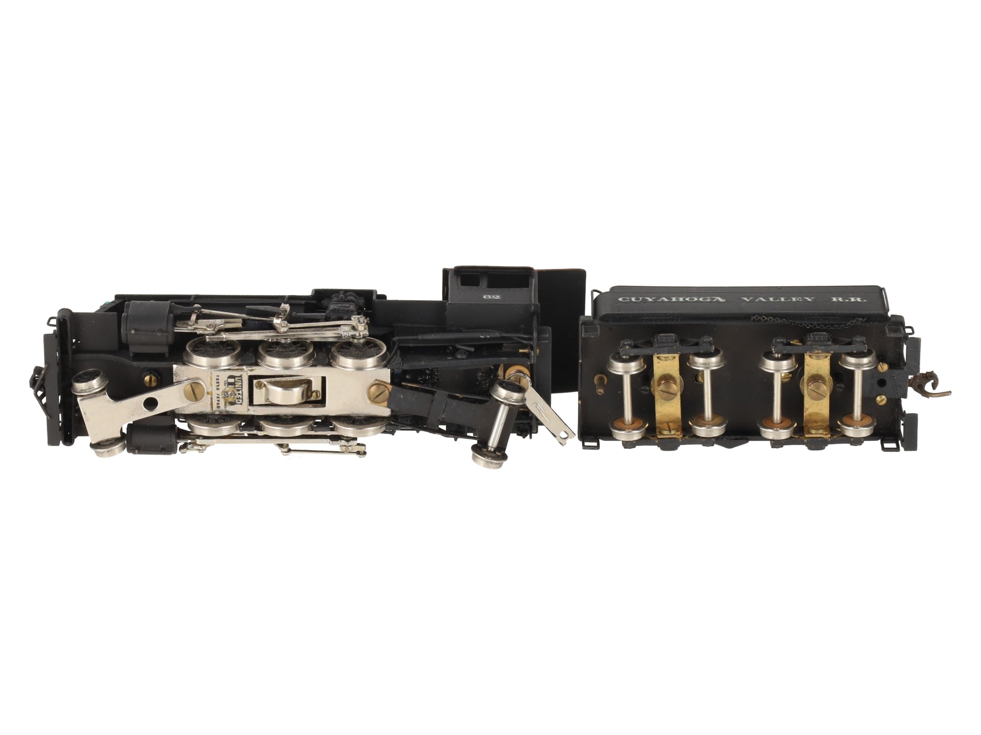 United Scale Models 105 HO Brass 2-6-2 Cuyahoga Valley RR Steam Loco -Painted/Box
