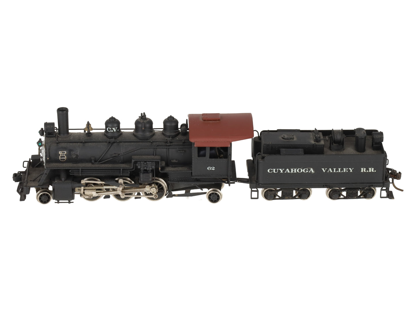 United Scale Models 105 HO Brass 2-6-2 Cuyahoga Valley RR Steam Loco -Painted/Box