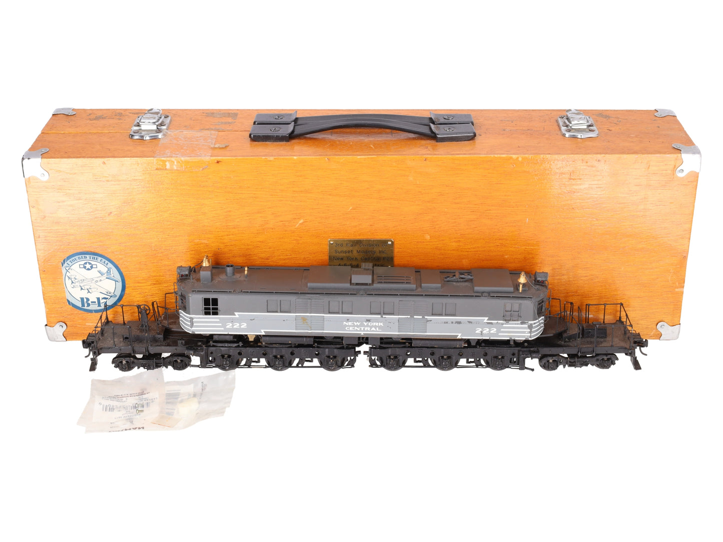 3rd Rail O Brass New York Central P2 4-6-6-4 Electric Locomotive #222/Box