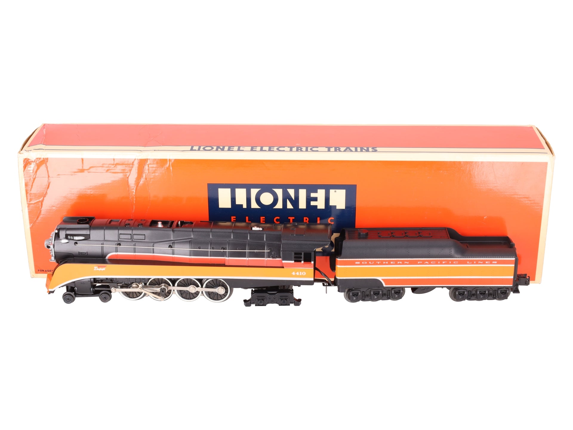Lionel 6-18007 O Gauge SP Daylight 4-8-4 Steam Locomotive & Tender #4410 EX/Box