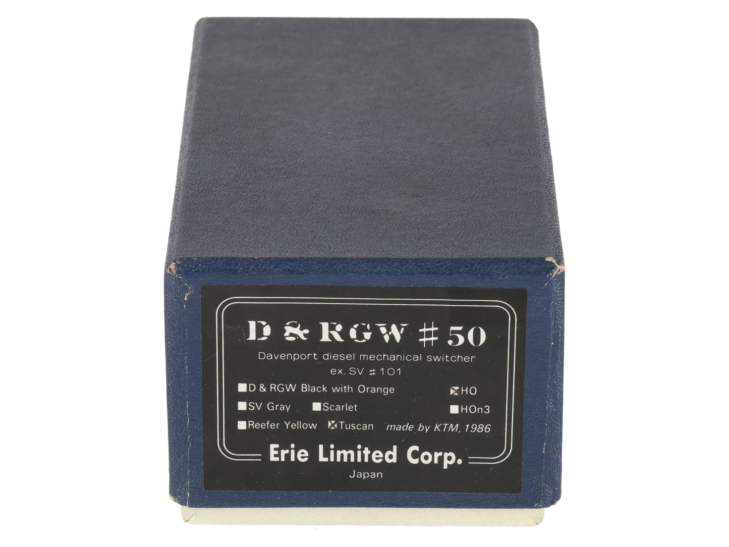 Erie Limited 50 HO Scale D&RGW Tuscan Davenport Diesel Mechanical Switcher - F/P EX/Box