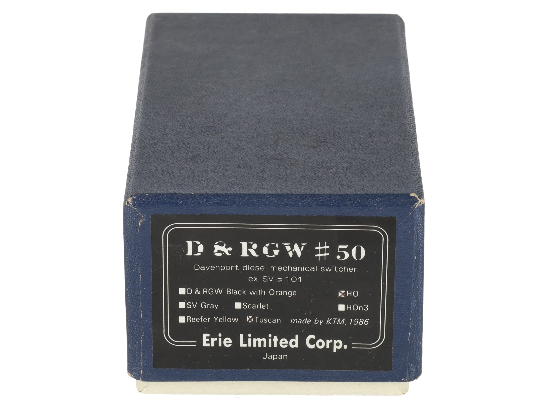 Erie Limited 50 HO Scale D&RGW Tuscan Davenport Diesel Mechanical Switcher - F/P EX/Box