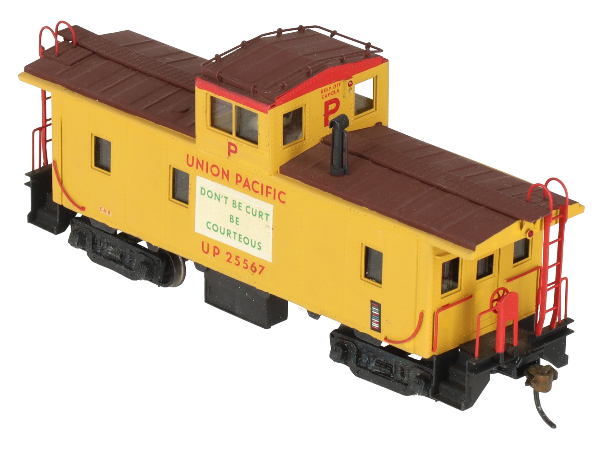 Westside Model Co. HO Scale BRASS Union Pacific Caboose - Painted/Box