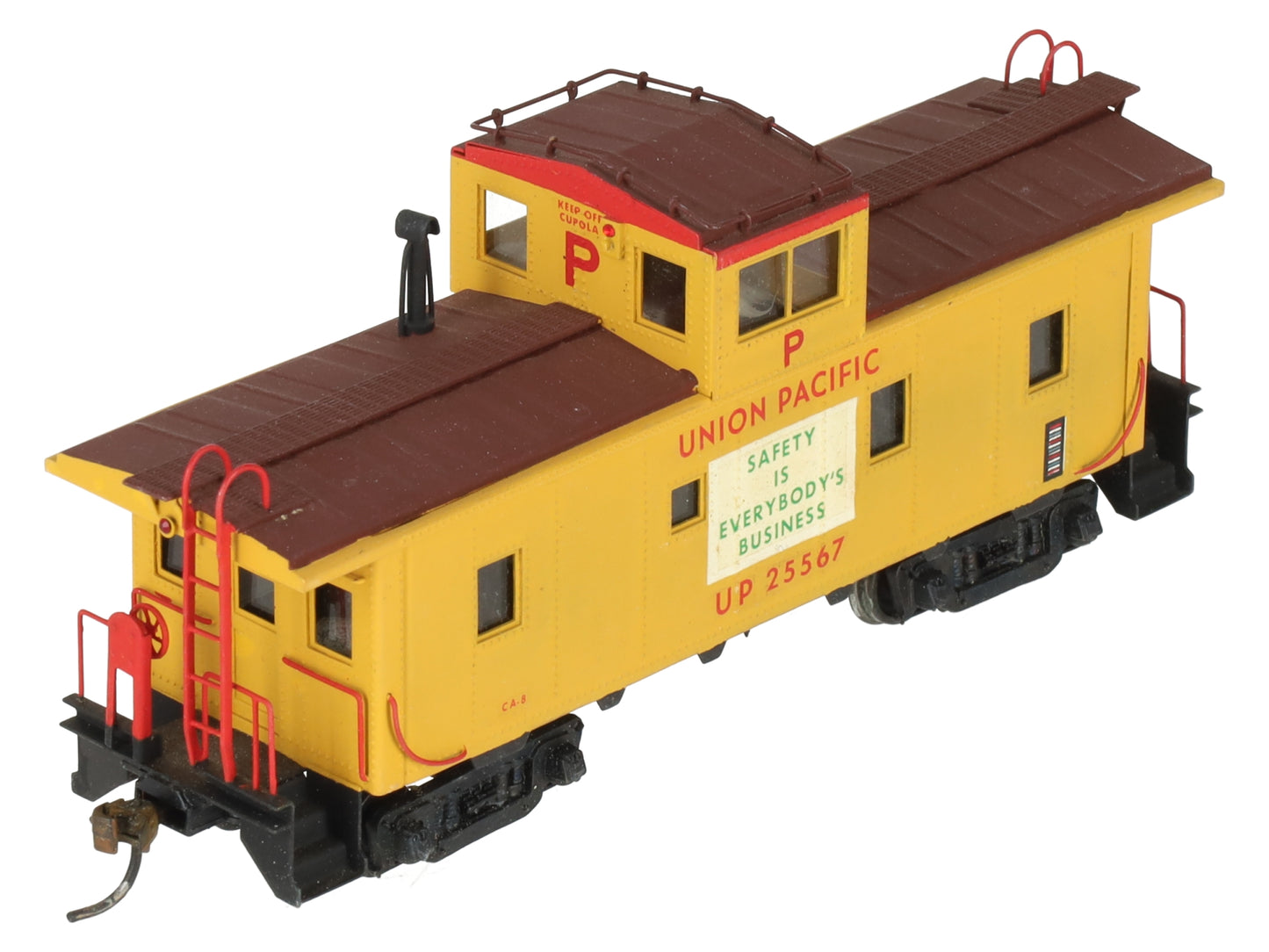 Westside Model Co. HO Scale BRASS Union Pacific Caboose - Painted/Box