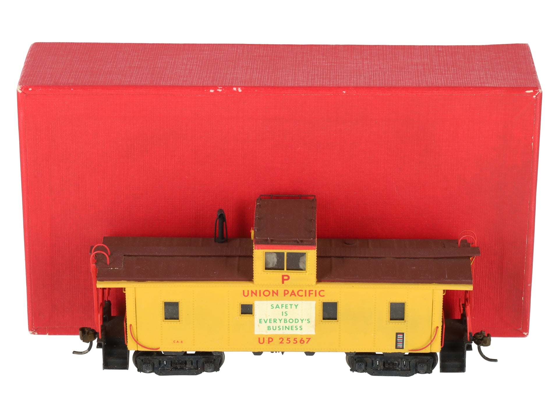 Westside Model Co. HO Scale BRASS Union Pacific Caboose - Painted/Box