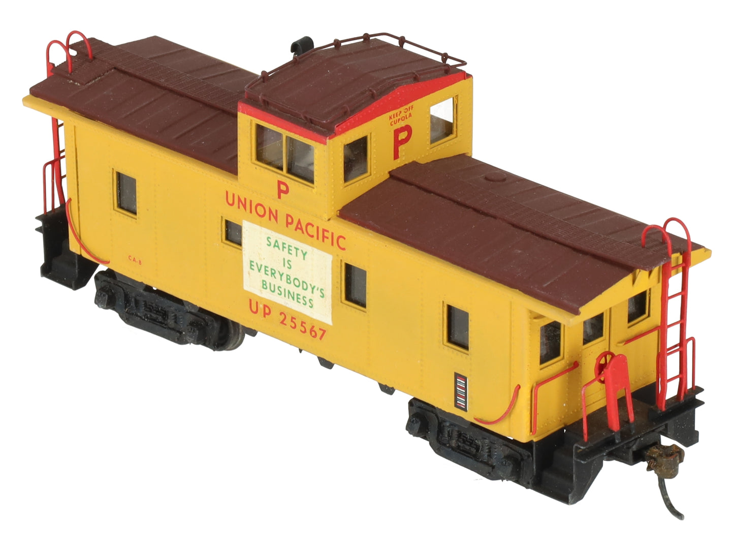 Westside Model Co. HO Scale BRASS Union Pacific Caboose - Painted/Box