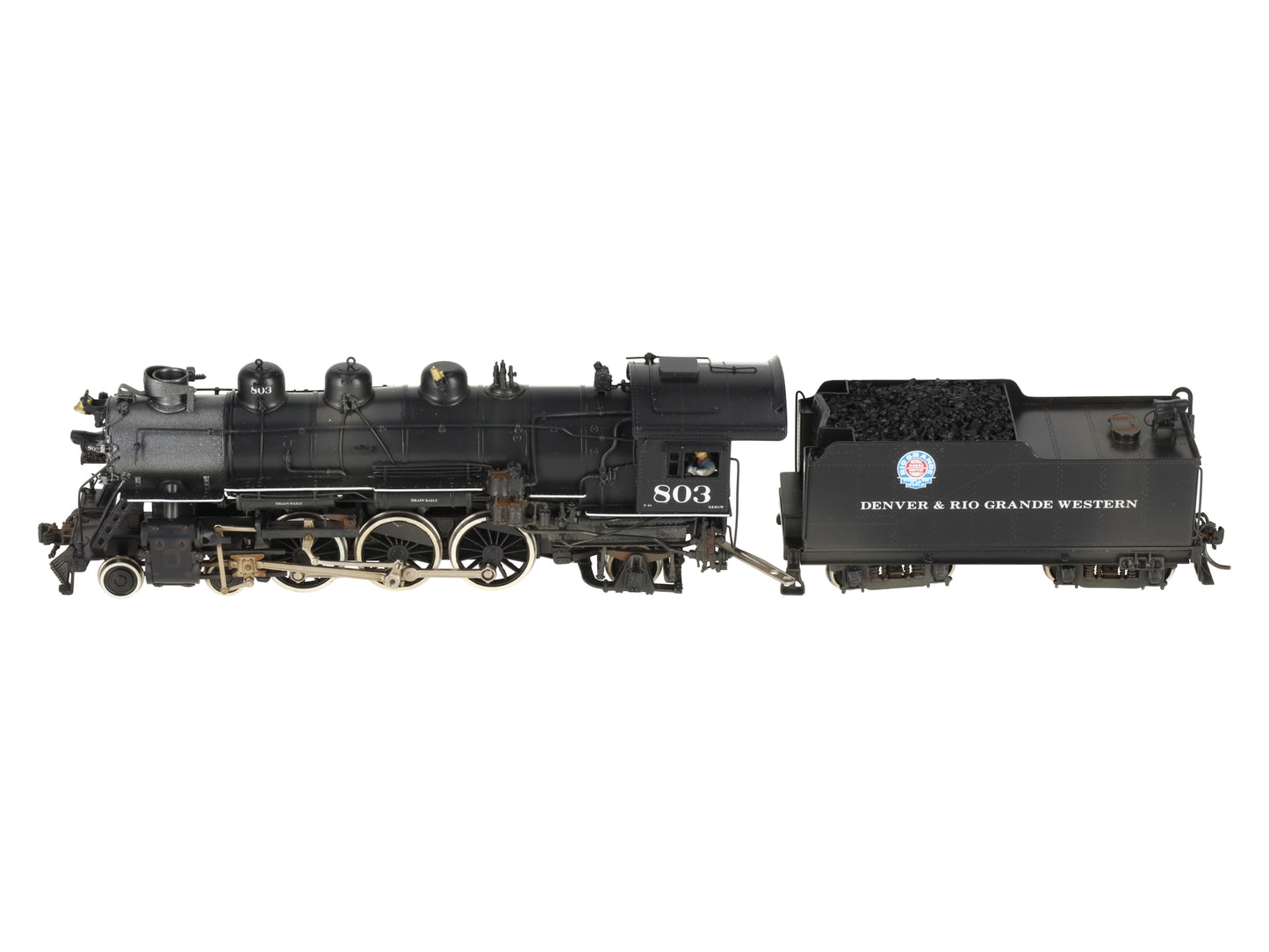 PFM HO Scale BRASS D&RGW P-44 4-6-2 Steam Loco & Tender #804 - Painted/Box