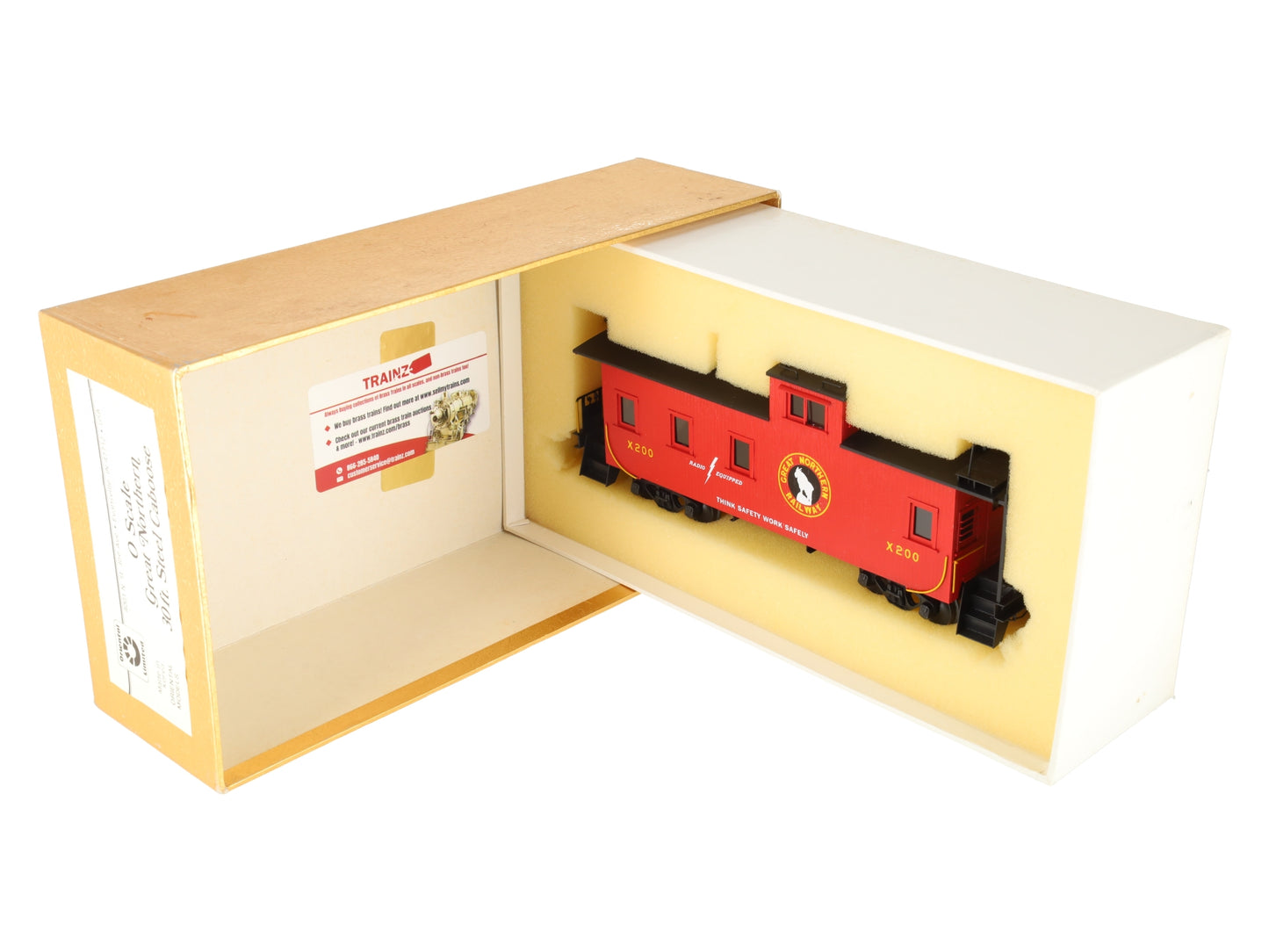 Oriental Limited O Brass GN 30ft Steel Caboose #X200 (2-Rail) -Painted LN/Box