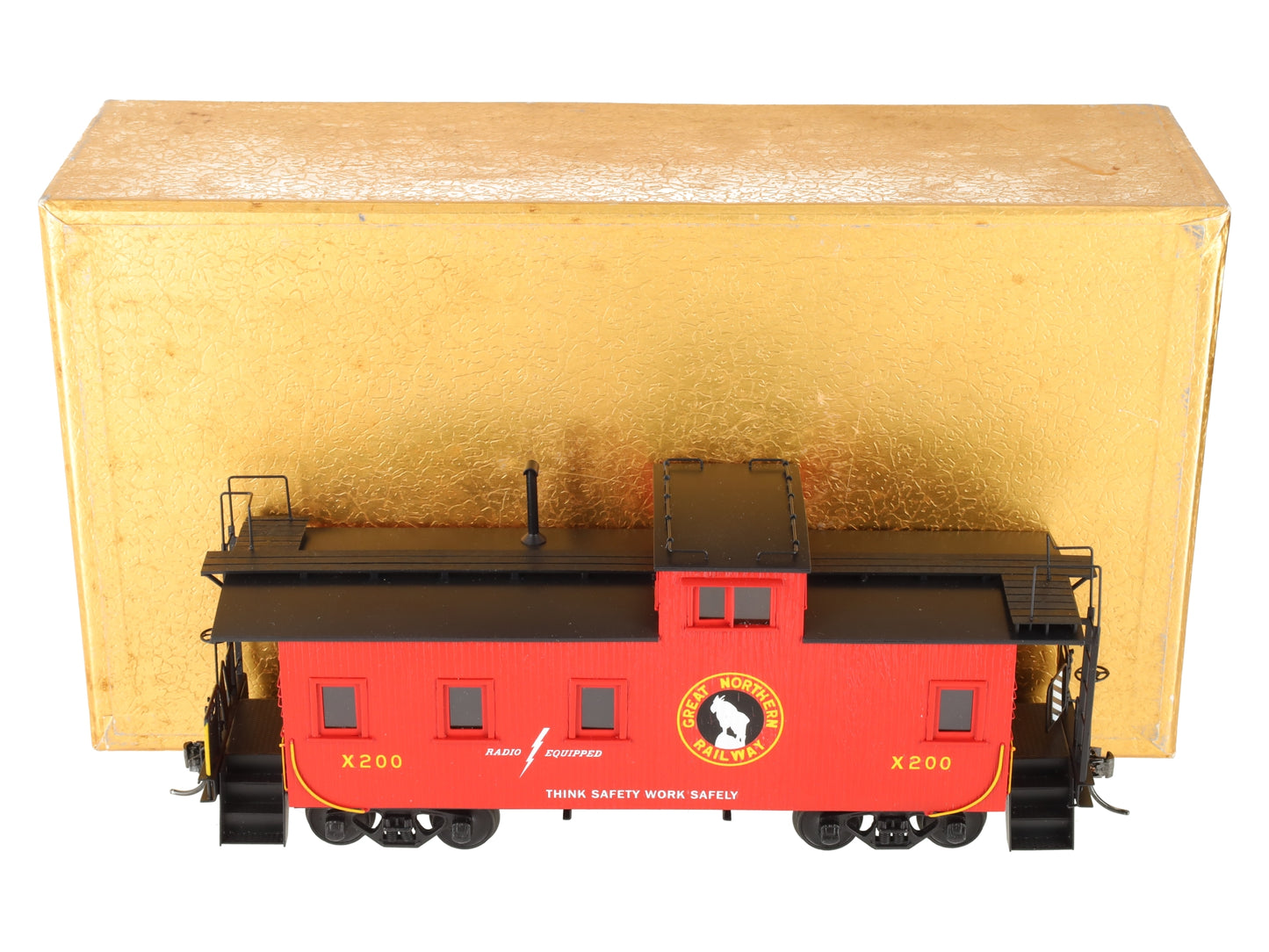 Oriental Limited O Brass GN 30ft Steel Caboose #X200 (2-Rail) -Painted LN/Box