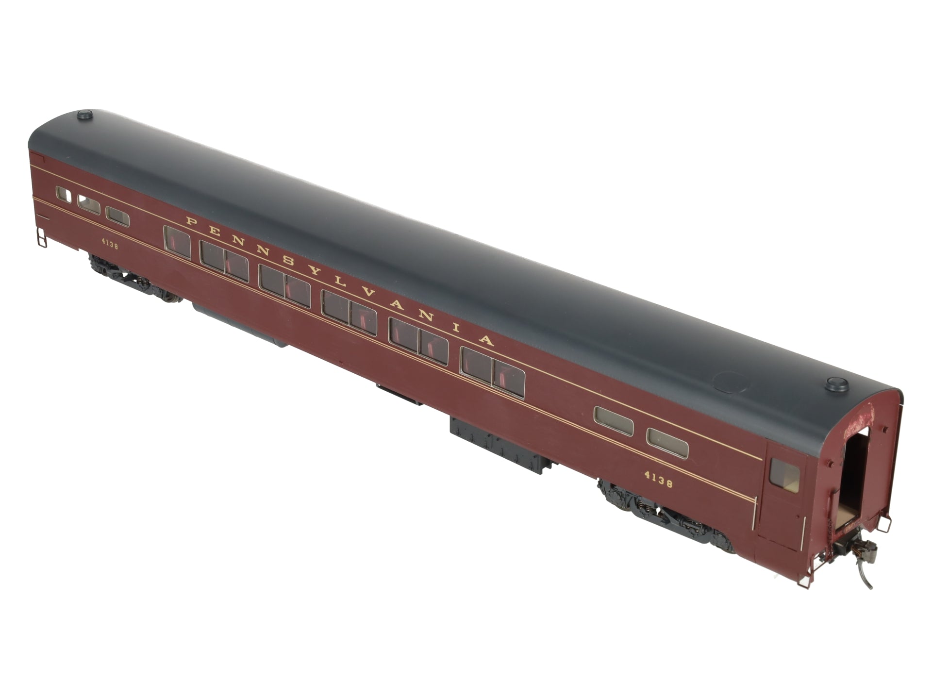 Sunnyside LTD O Brass Pennsylvania Railroad P85 Passenger Coach #4138 (2-Rail) VG/Box