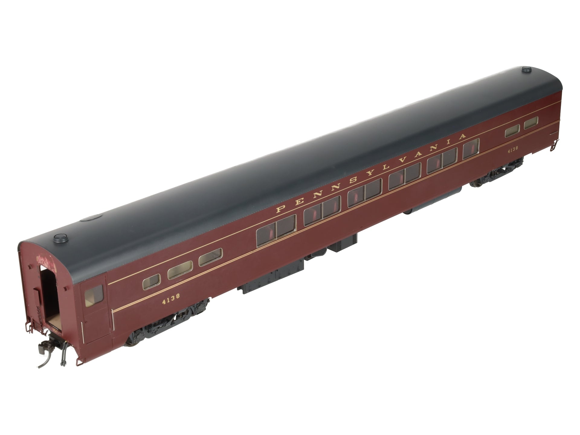Sunnyside LTD O Brass Pennsylvania Railroad P85 Passenger Coach #4138 (2-Rail) VG/Box