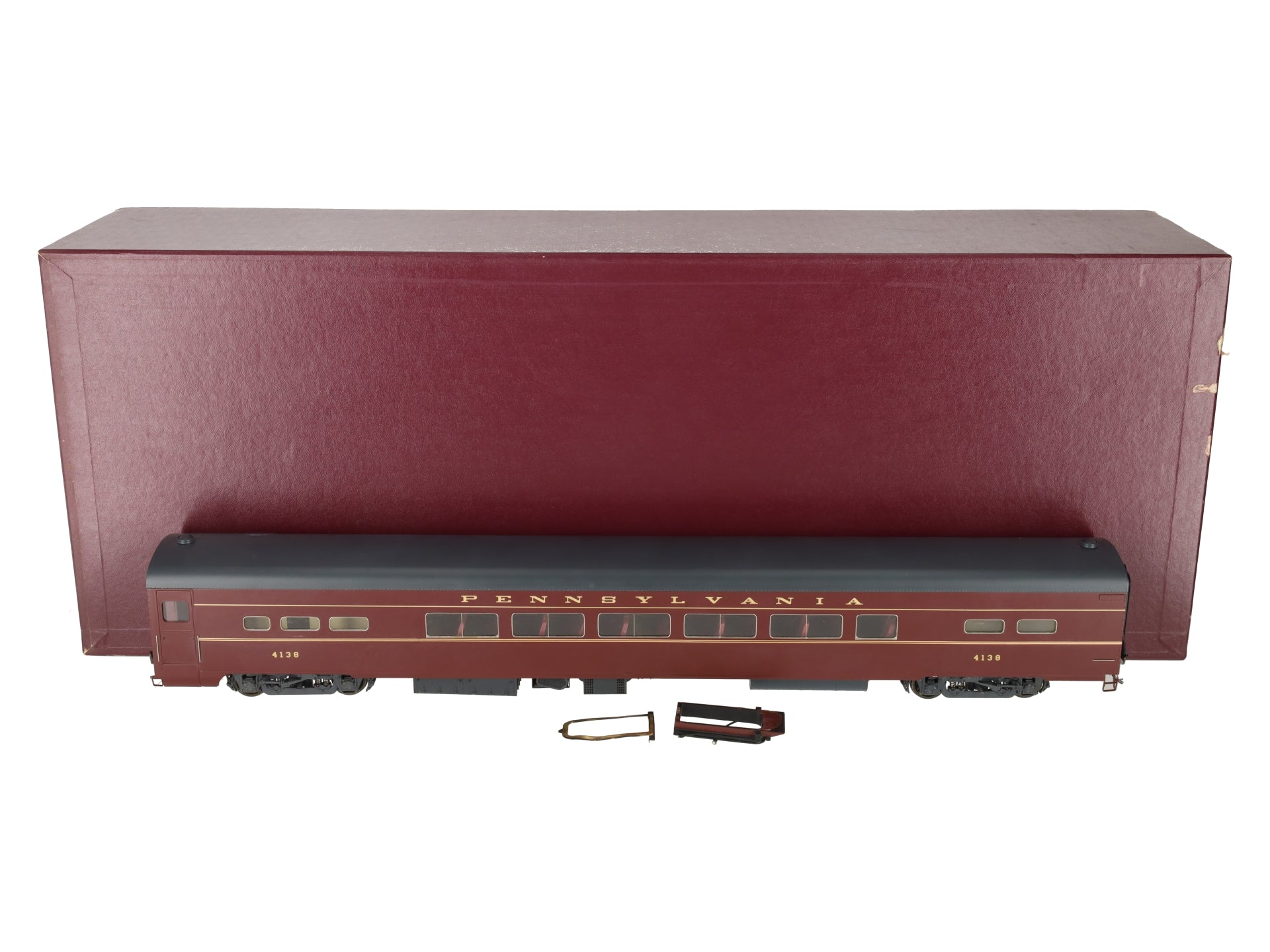 Sunnyside LTD O Brass Pennsylvania Railroad P85 Passenger Coach #4138 (2-Rail) VG/Box
