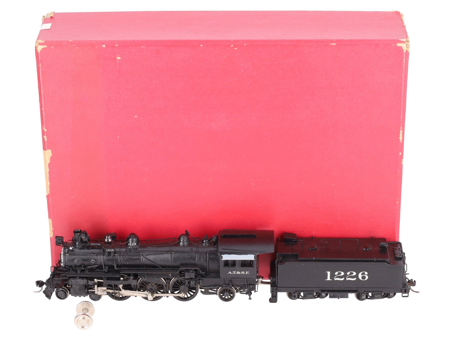 Key Imports 1226 HO BRASS ATSF 4-6-2 Steam Locomotive & Tender #1226 - Custom