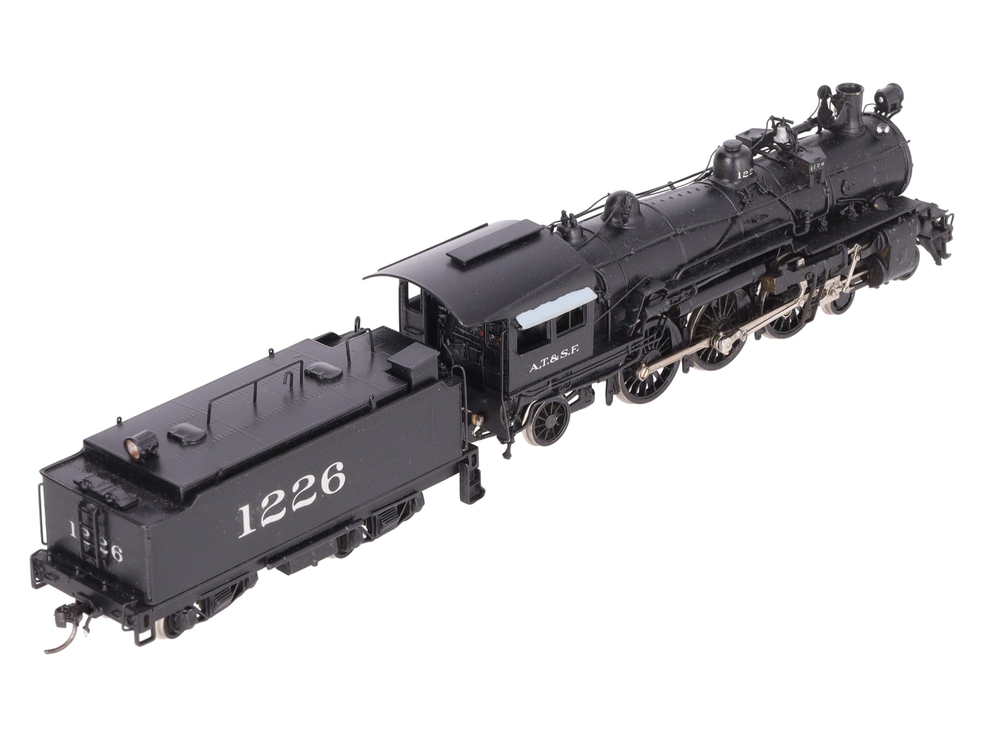 Key Imports 1226 HO BRASS ATSF 4-6-2 Steam Locomotive & Tender #1226 - Custom