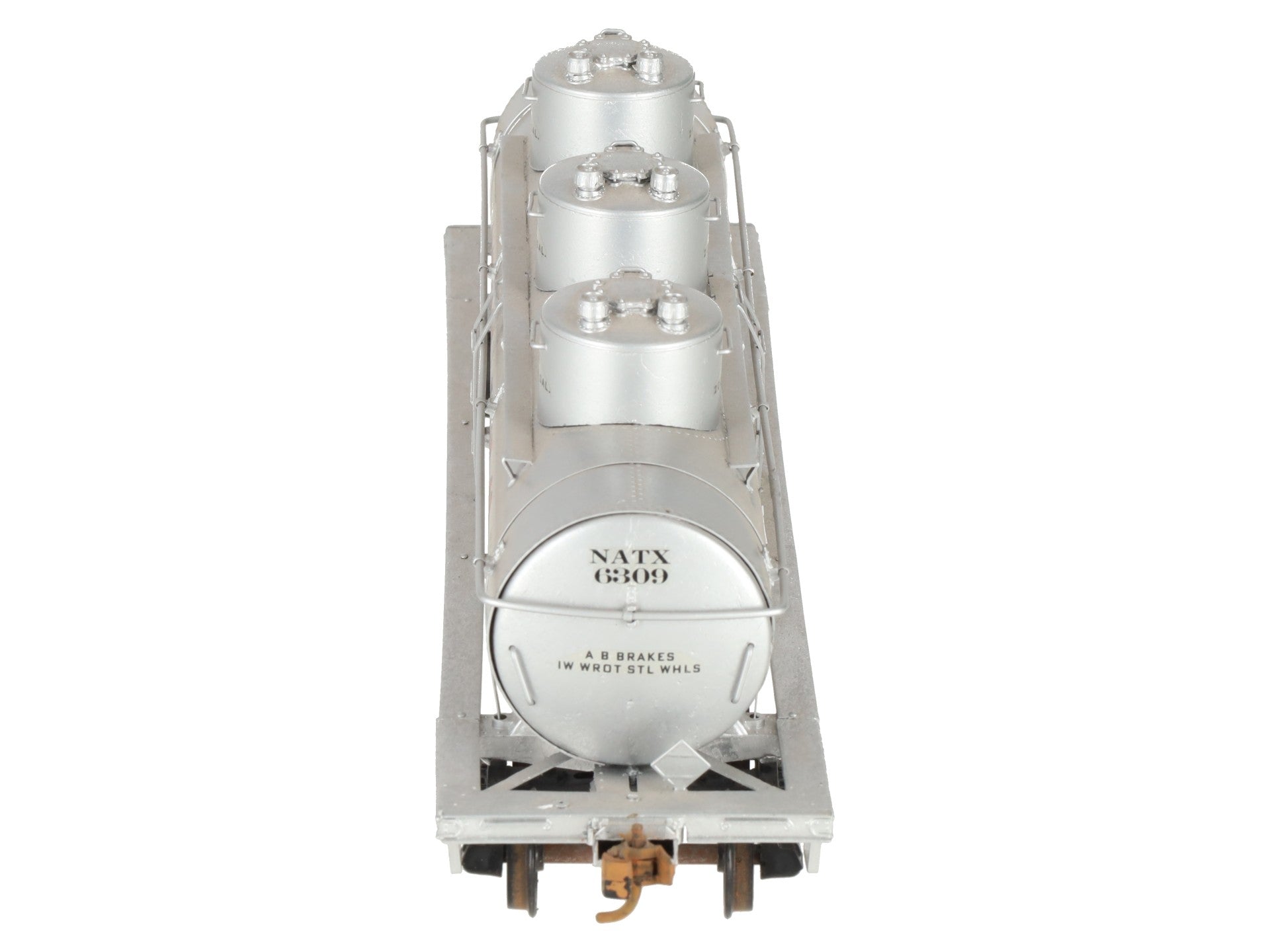 O Scale Brass Ambrose Wine 3-Dome Tank Car #6309 (2-Rail) - Painted