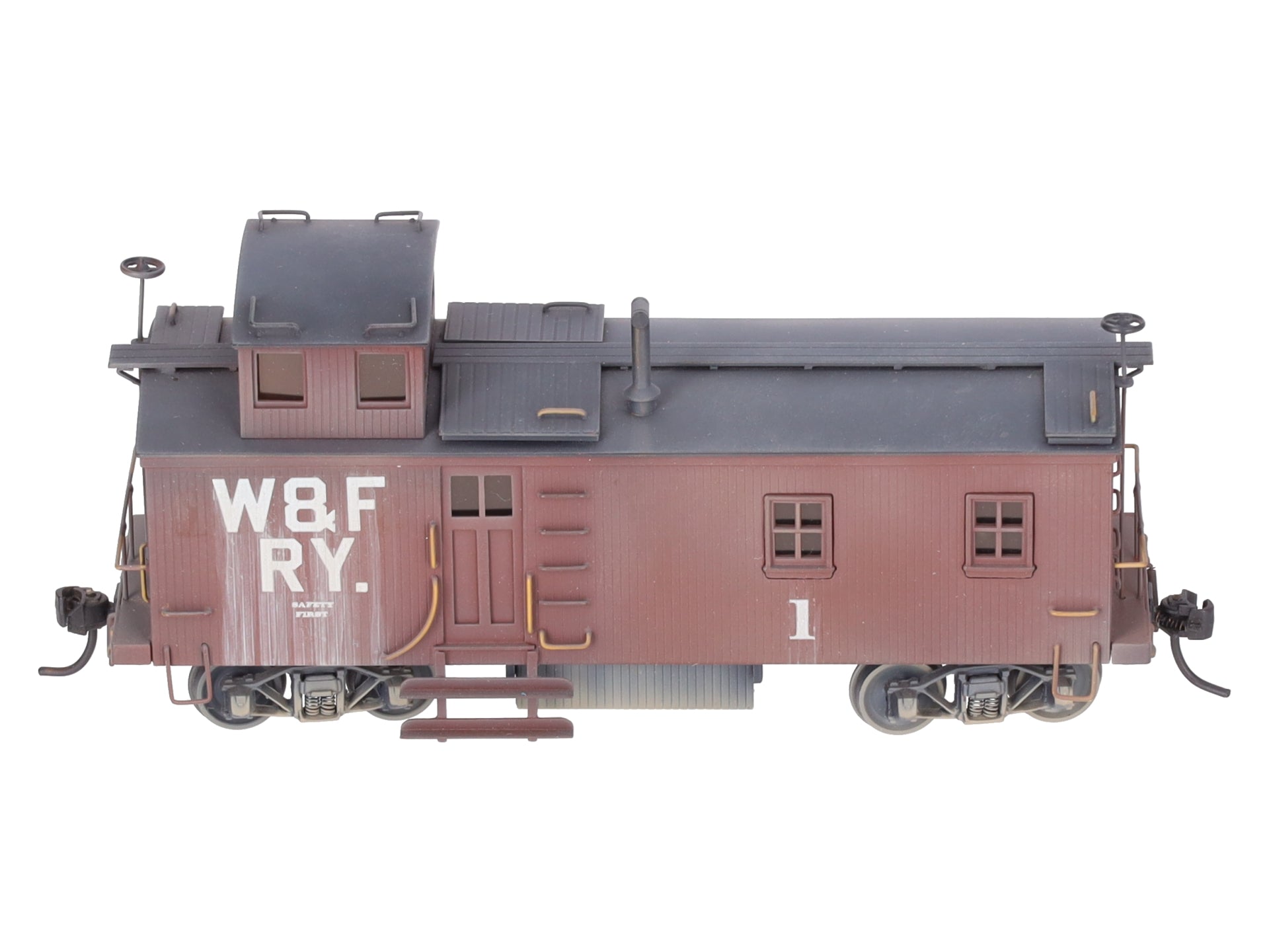 Lambert Associates HO Scale BRASS W&FRY SF Blind End Caboose #1 - Custom/Box