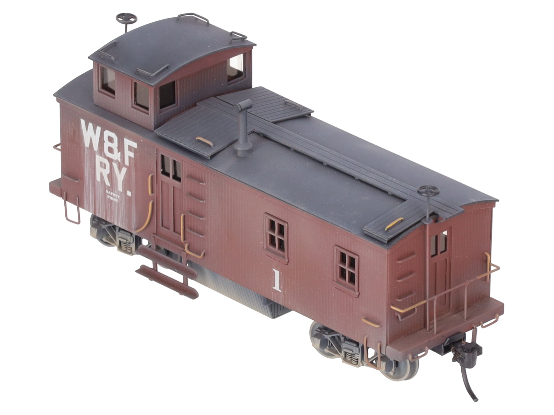 Lambert Associates HO Scale BRASS W&FRY SF Blind End Caboose #1 - Custom/Box