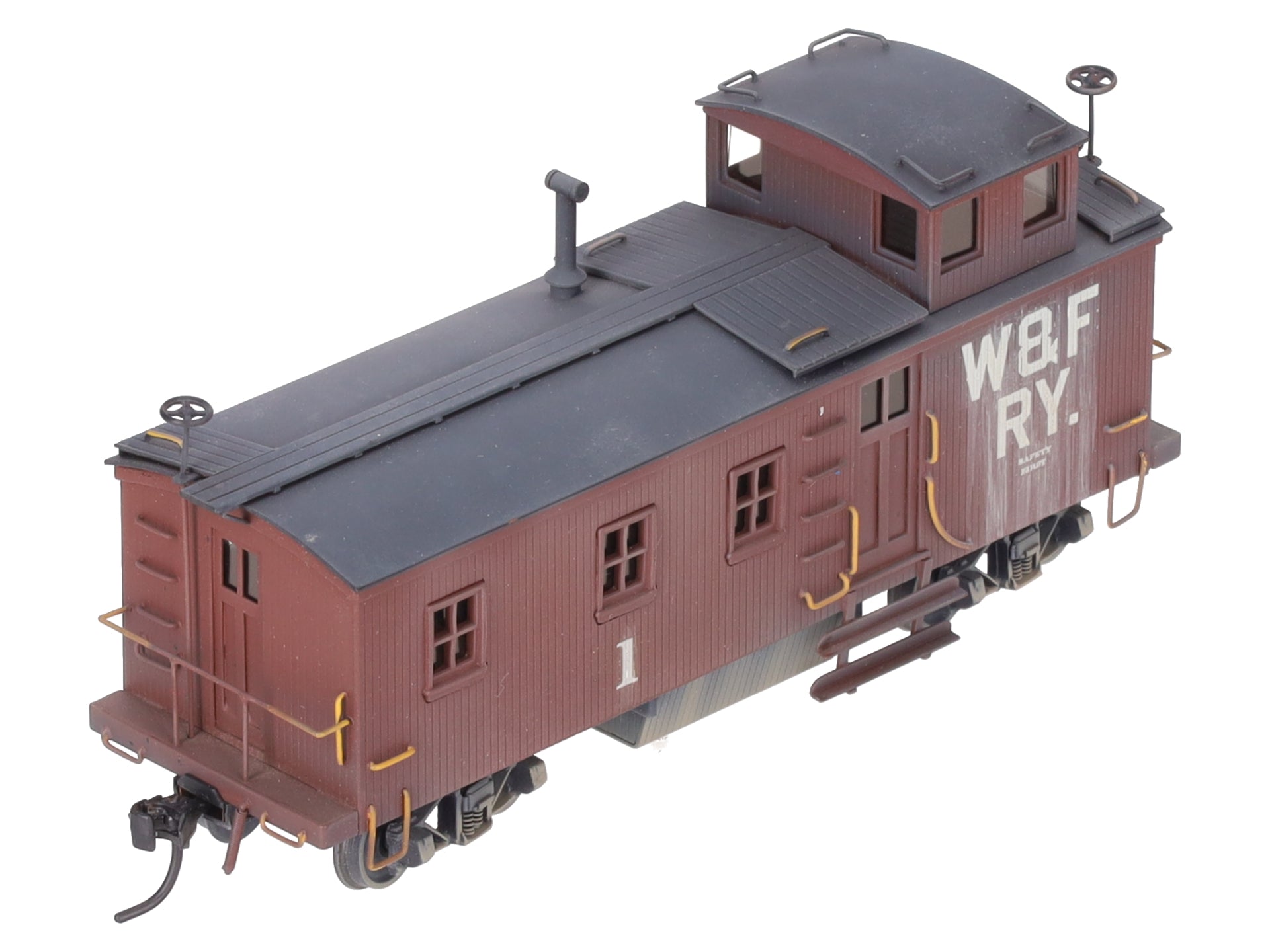 Lambert Associates HO Scale BRASS W&FRY SF Blind End Caboose #1 - Custom/Box