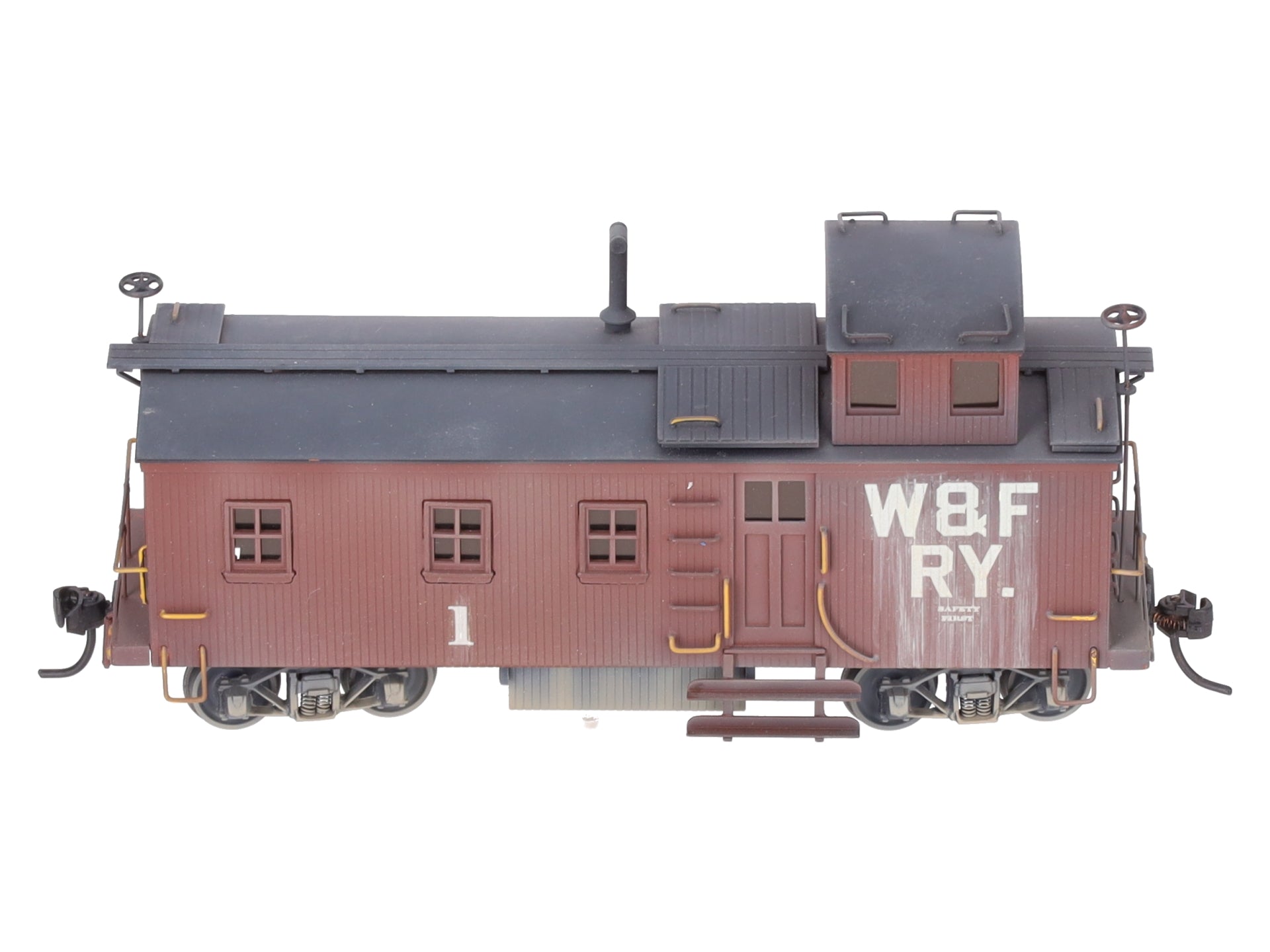Lambert Associates HO Scale BRASS W&FRY SF Blind End Caboose #1 - Custom/Box