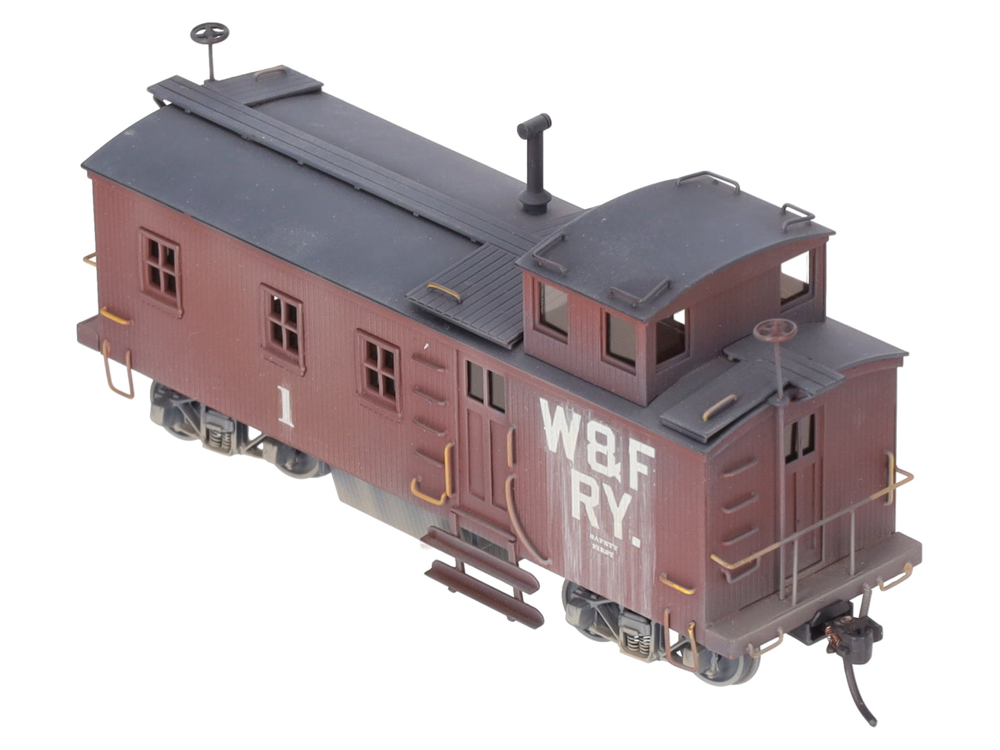 Lambert Associates HO Scale BRASS W&FRY SF Blind End Caboose #1 - Custom/Box