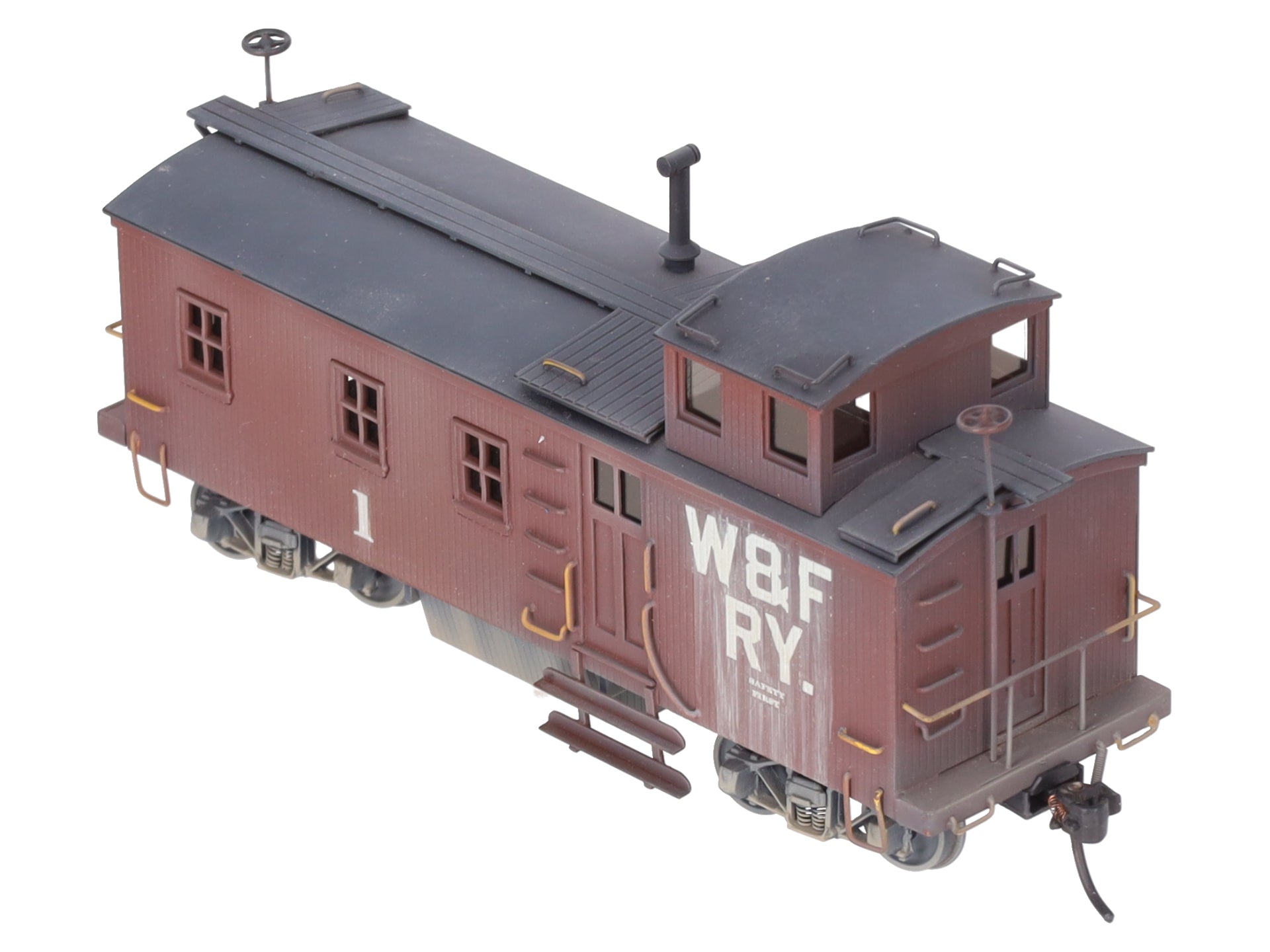 Lambert Associates HO Scale BRASS W&FRY SF Blind End Caboose #1 - Custom/Box