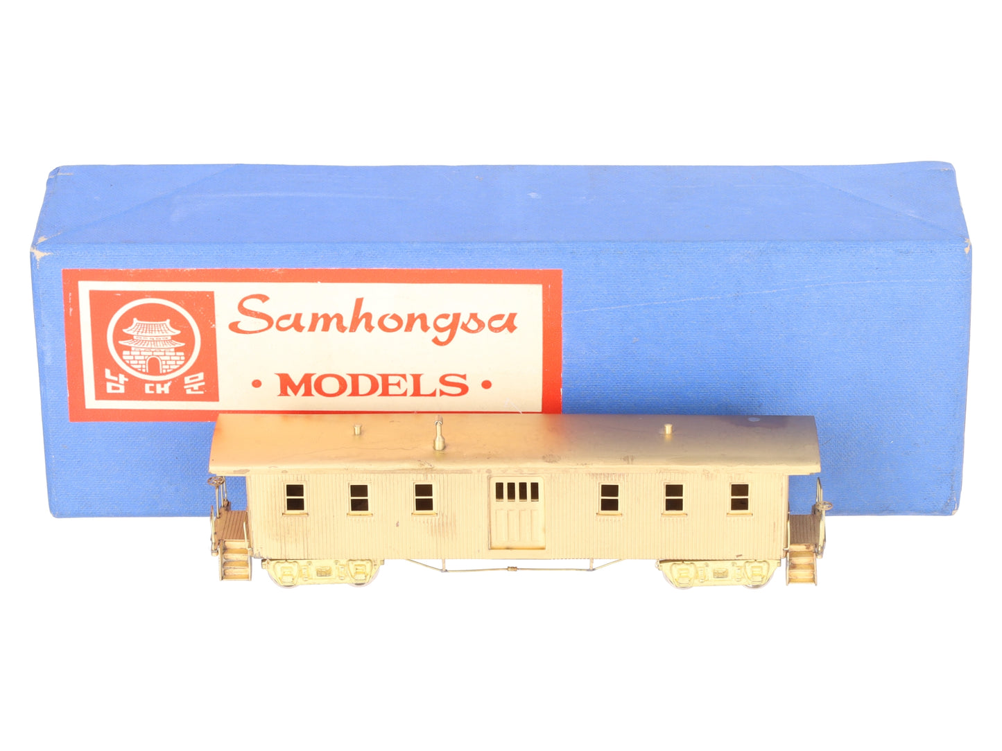 Samhongsa ST-104 HO BRASS St. Paul & Pacific Baggage Car EX/Box