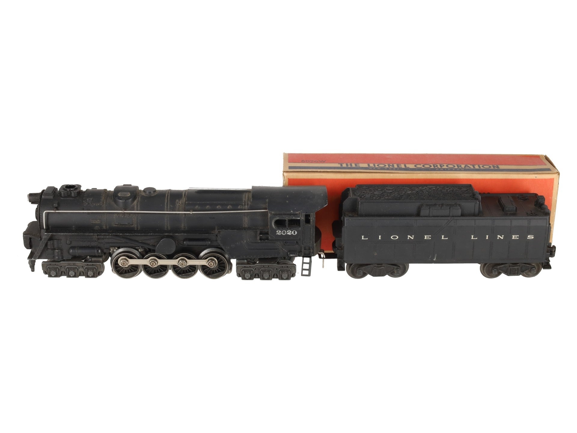 Lionel 2020 Vintage O 6-8-6 Steam Turbine Locomotive with 6026W Tender VG