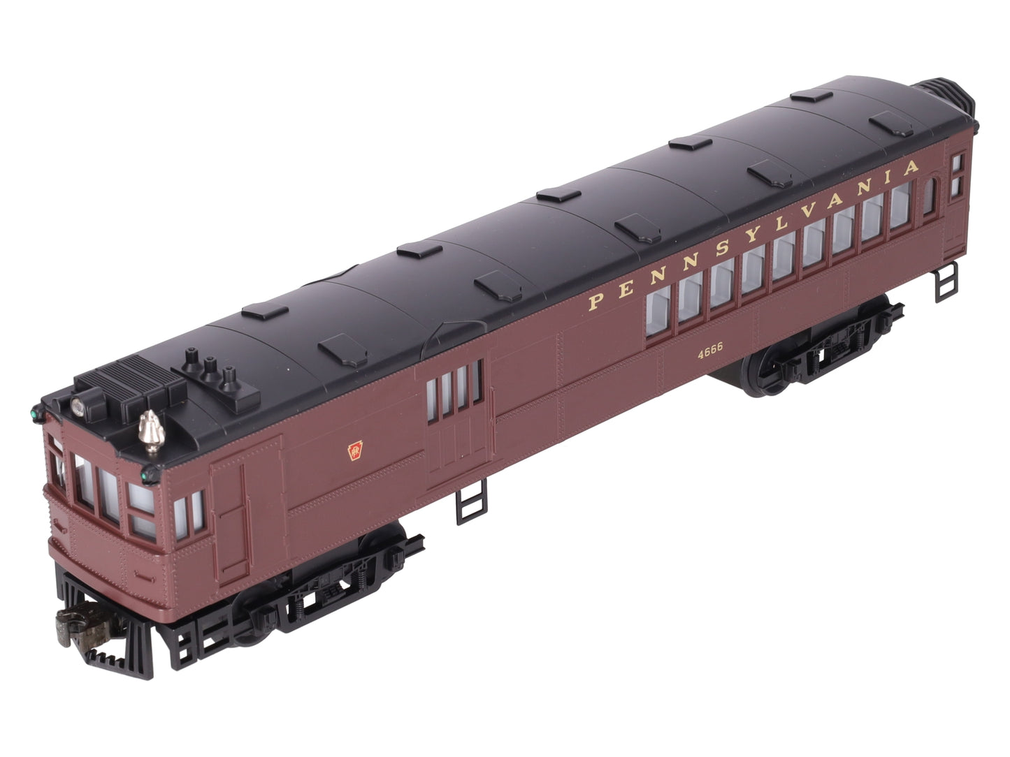 MTH 30-2158-1 O Gauge Pennsylvania Doodlebug Diesel Locomotive w/PS1 #4666 EX/Box