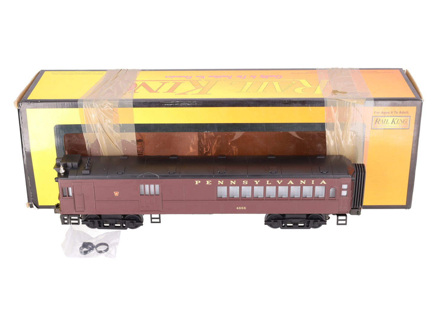 MTH 30-2158-1 O Gauge Pennsylvania Doodlebug Diesel Locomotive w/PS1 #4666 EX/Box