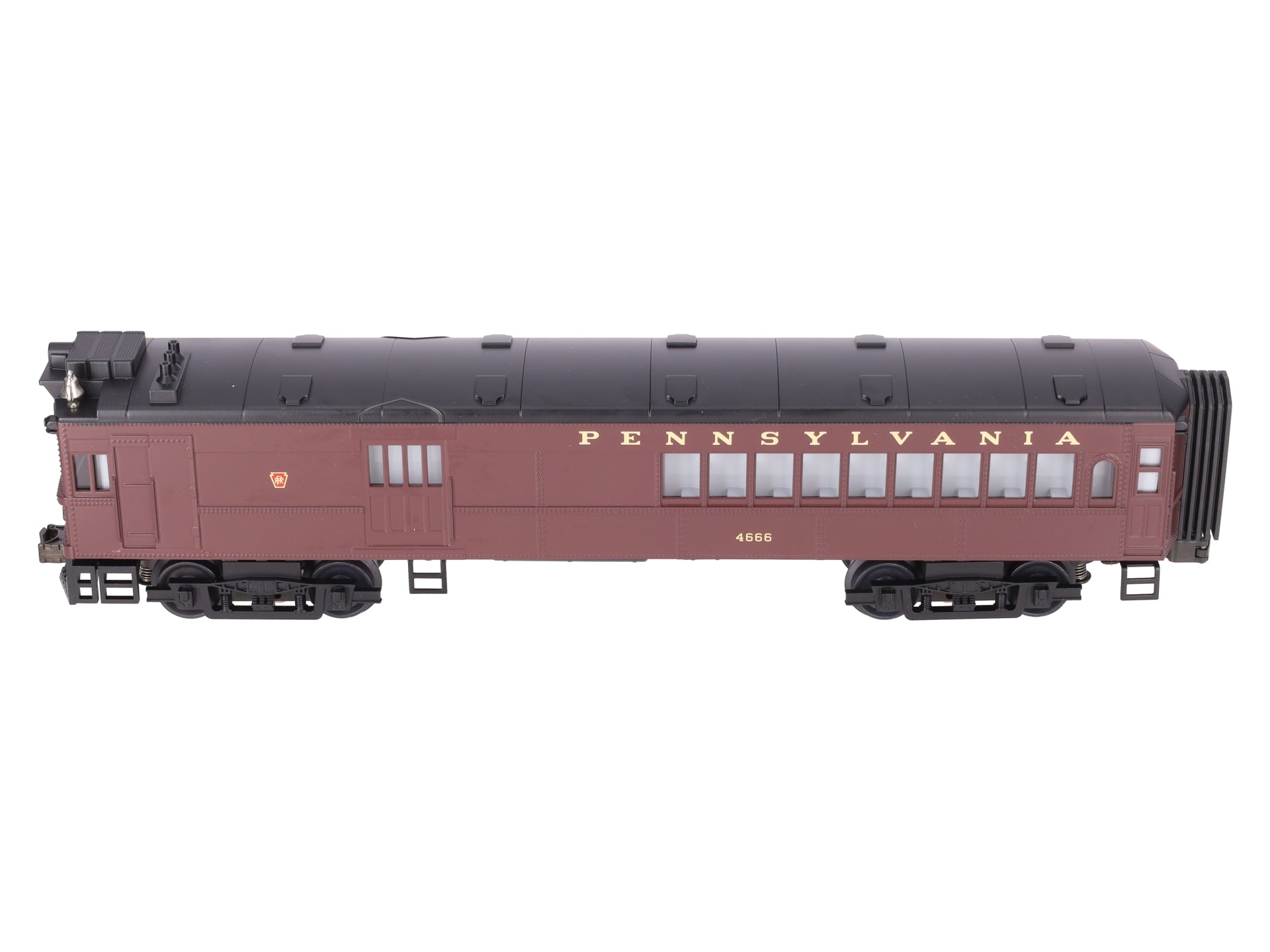 MTH 30-2158-1 O Gauge Pennsylvania Doodlebug Diesel Locomotive w/PS1 #4666 EX/Box