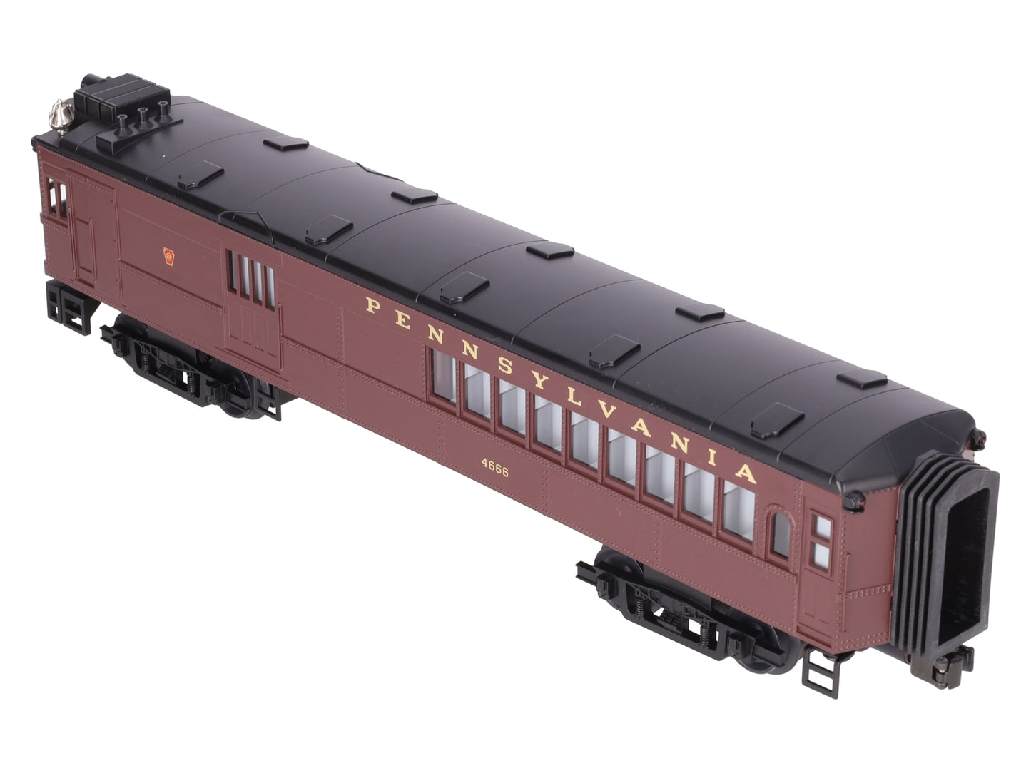 MTH 30-2158-1 O Gauge Pennsylvania Doodlebug Diesel Locomotive w/PS1 #4666 EX/Box