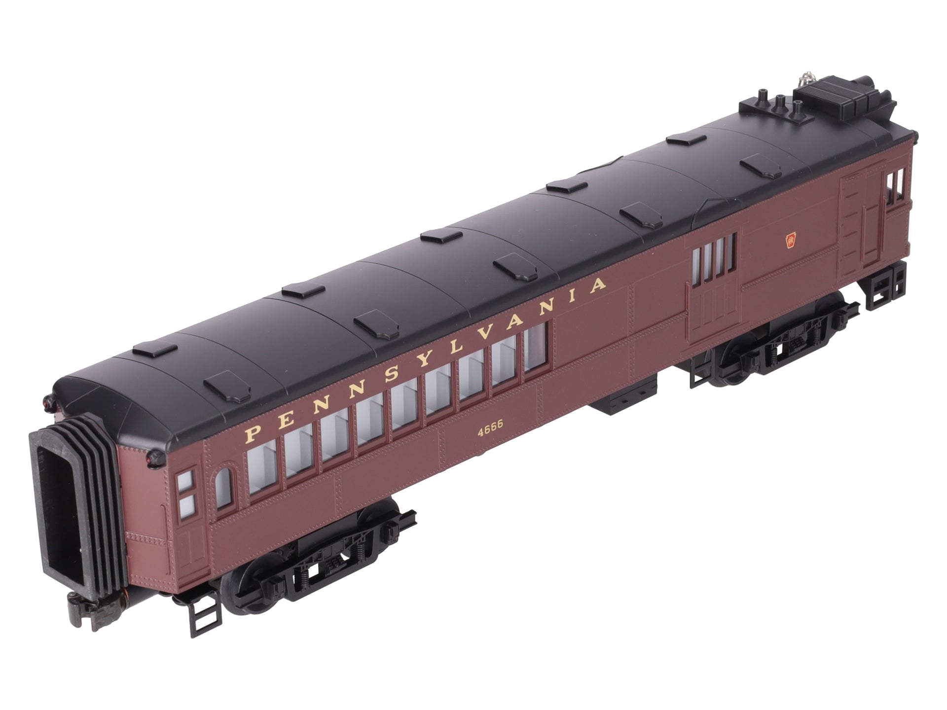 MTH 30-2158-1 O Gauge Pennsylvania Doodlebug Diesel Locomotive w/PS1 #4666 EX/Box